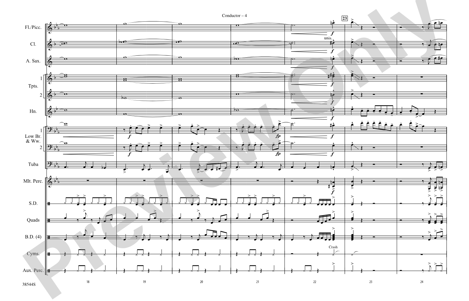 Great Balls of Fire: Marching Band Conductor Score & Parts