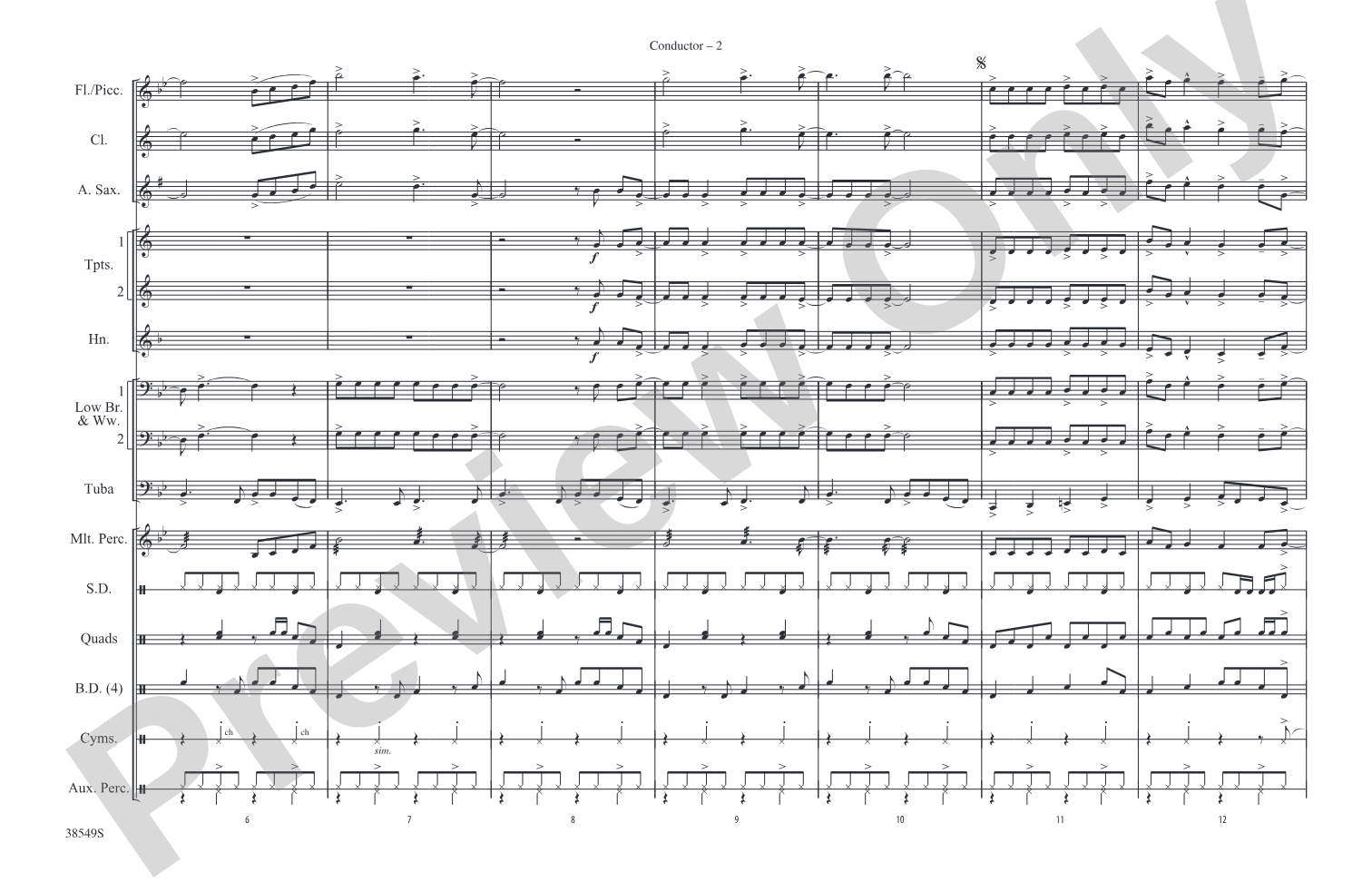 Cheeseburger in Paradise: Marching Band Conductor Score & Parts