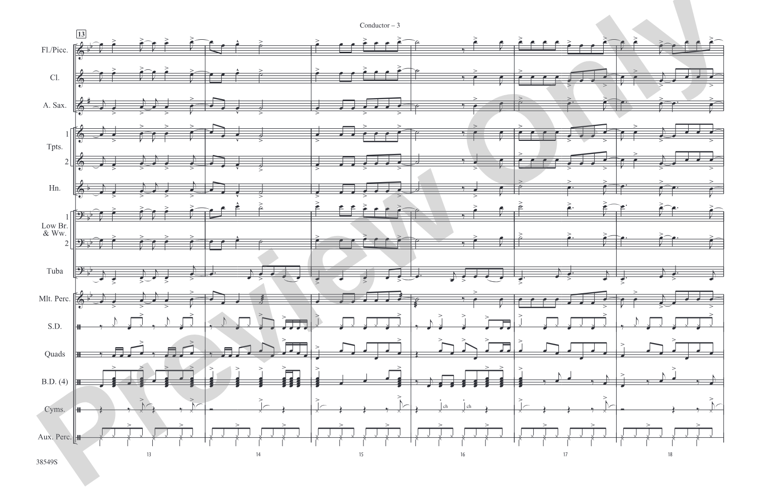 Cheeseburger in Paradise: Marching Band Conductor Score & Parts
