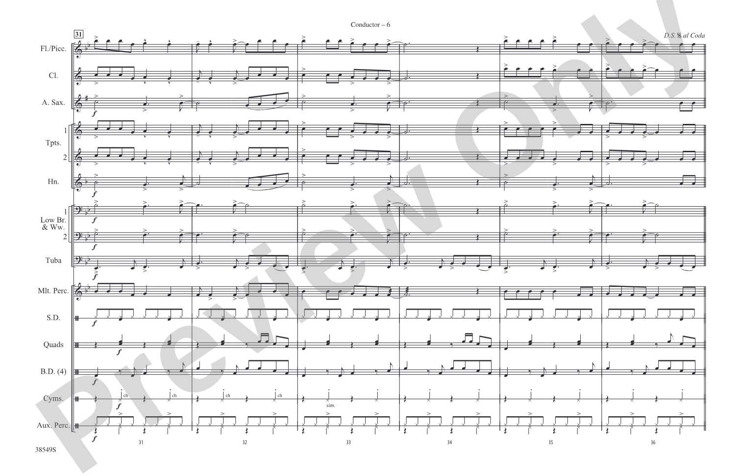 Cheeseburger in Paradise: Marching Band Conductor Score & Parts