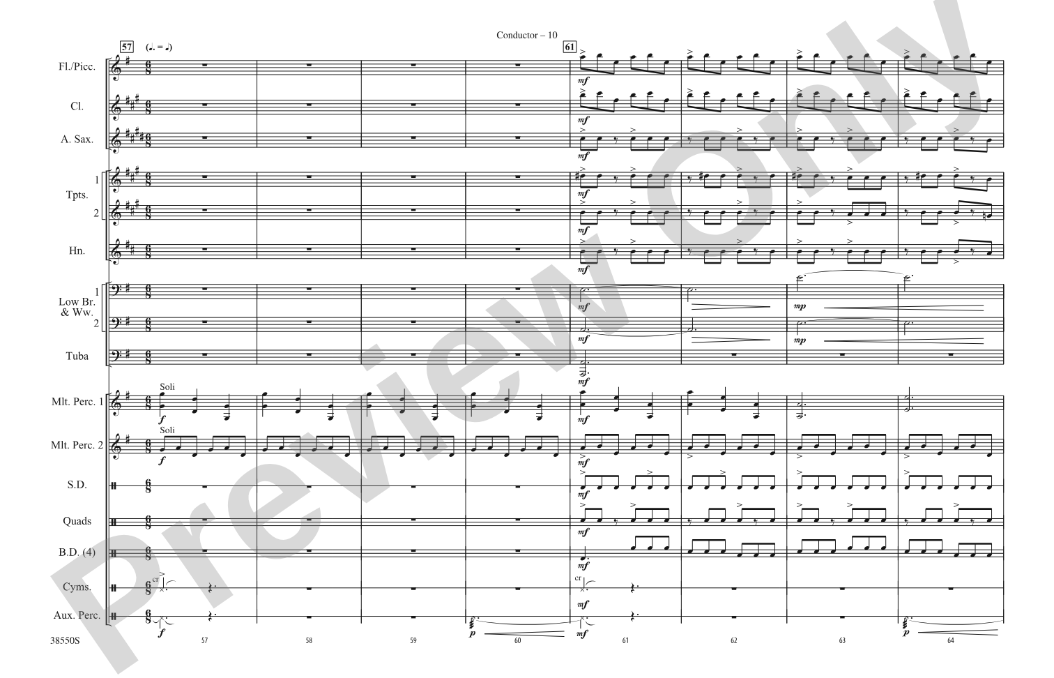 Harry Potter: The Music, Part 1: Marching Band Conductor Score & Parts