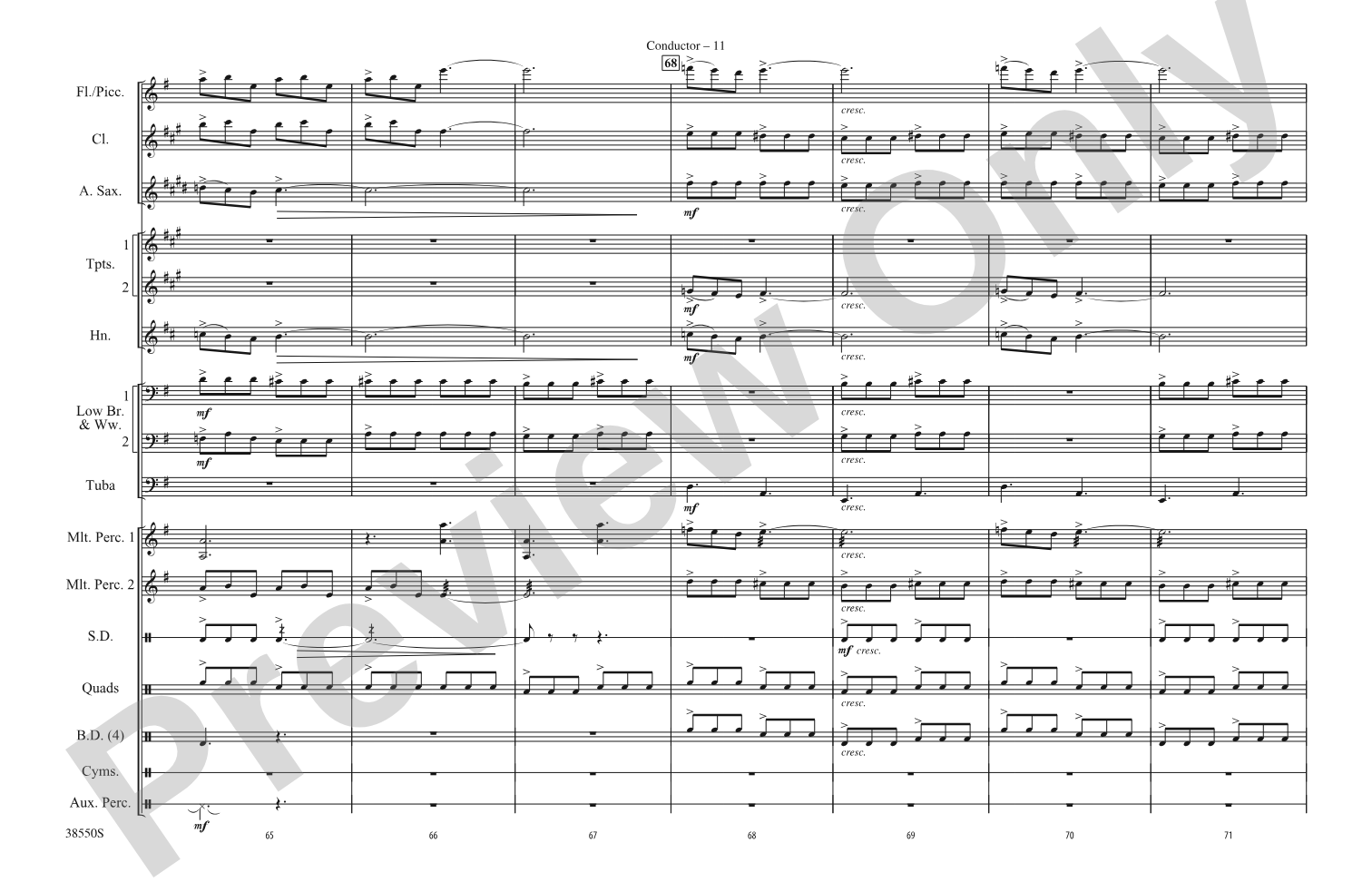 Harry Potter: The Music, Part 1: Marching Band Conductor Score & Parts