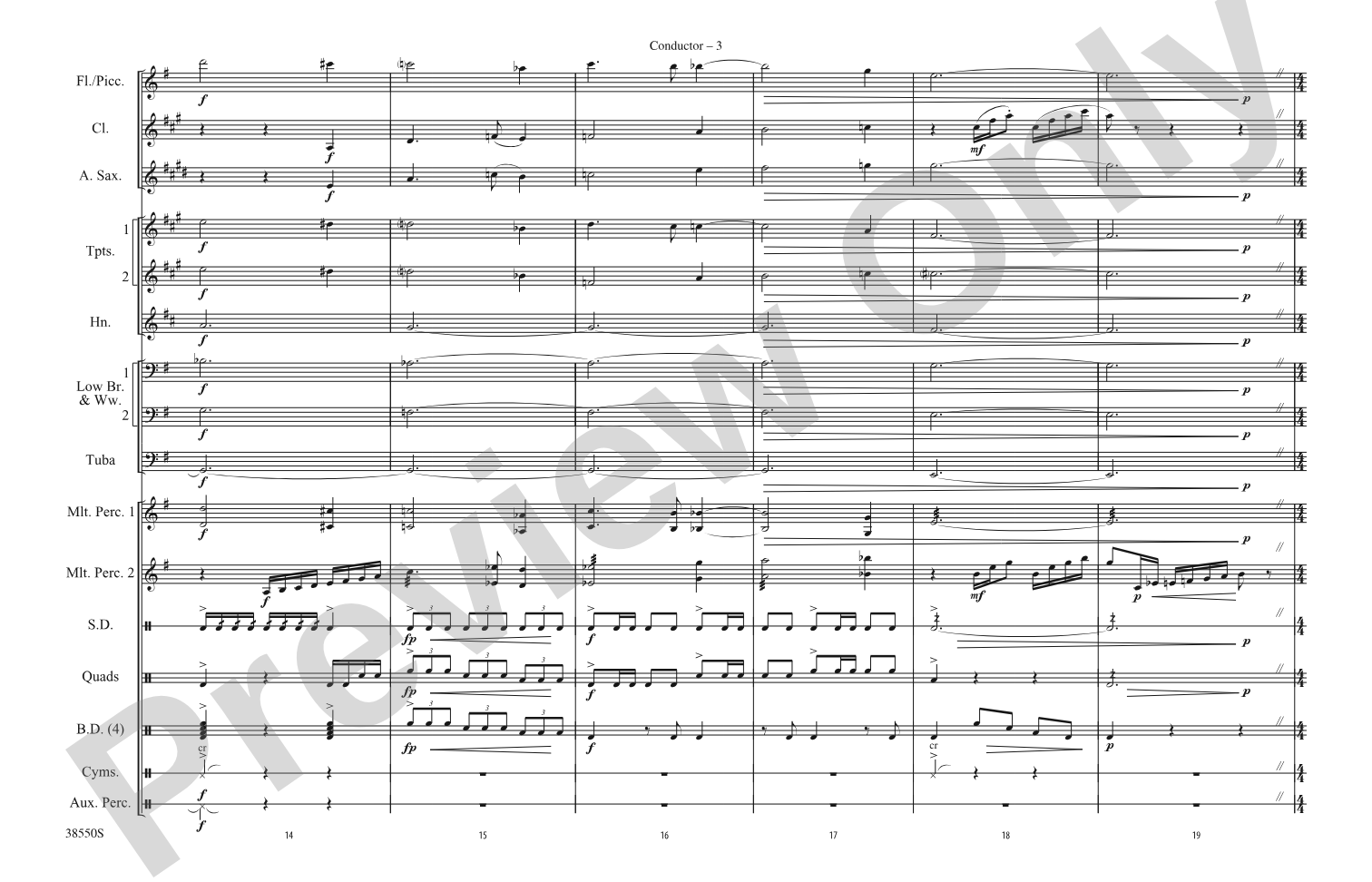 Harry Potter: The Music, Part 1: Marching Band Conductor Score & Parts