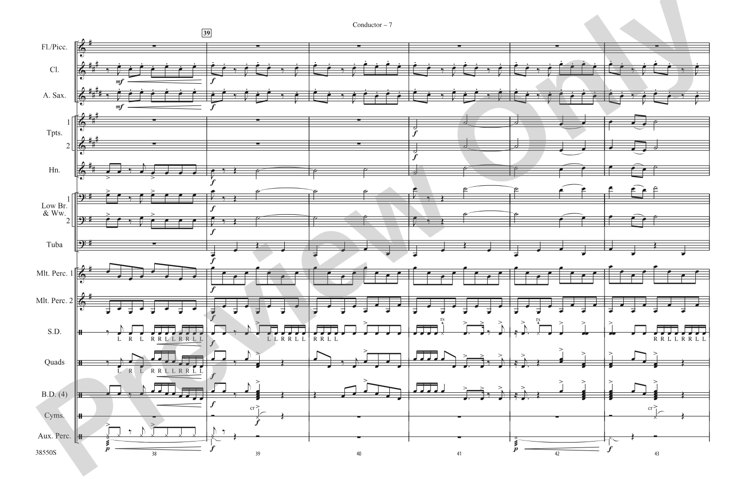 Harry Potter: The Music, Part 1: Marching Band Conductor Score & Parts