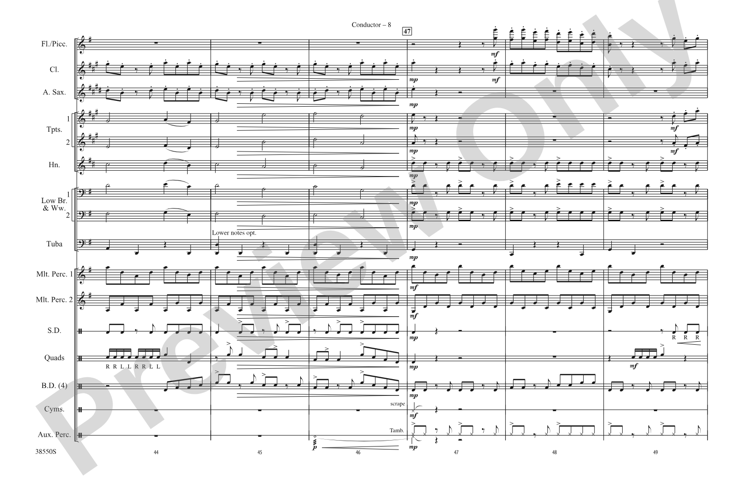 Harry Potter: The Music, Part 1: Marching Band Conductor Score & Parts