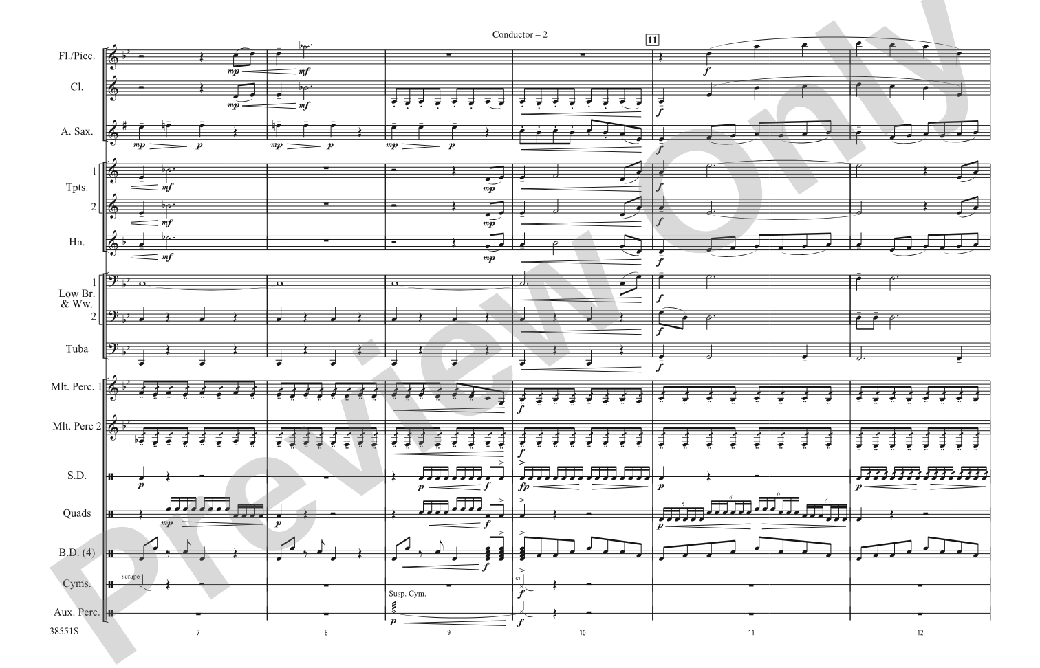 Harry Potter: The Music, Part 2: Marching Band Conductor Score & Parts