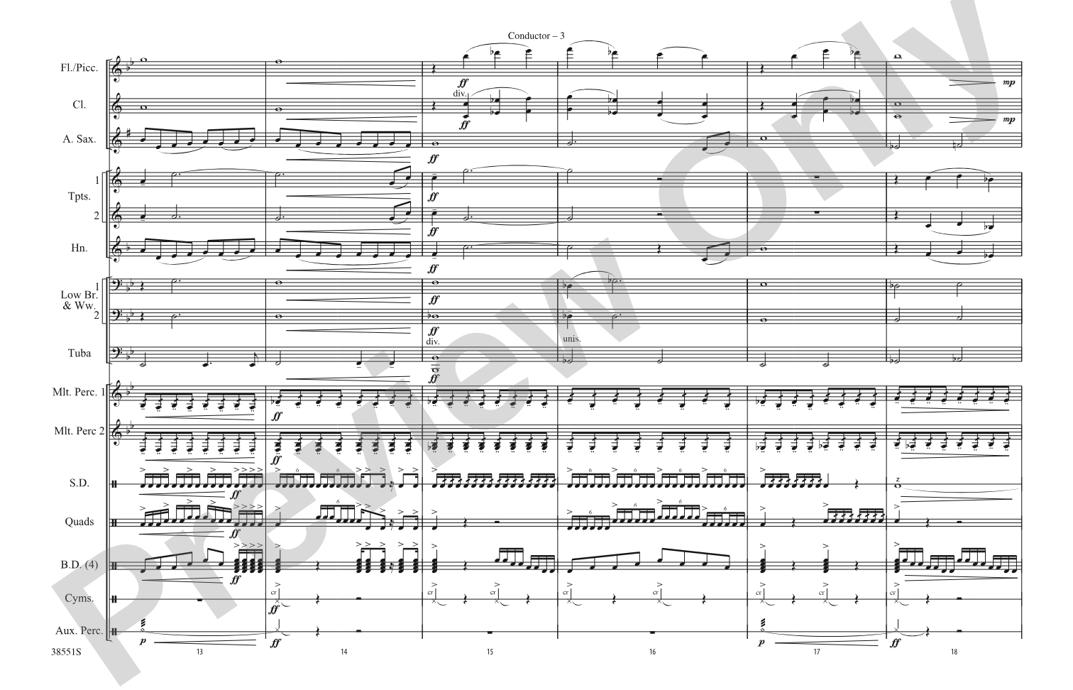 Harry Potter: The Music, Part 2: Marching Band Conductor Score & Parts