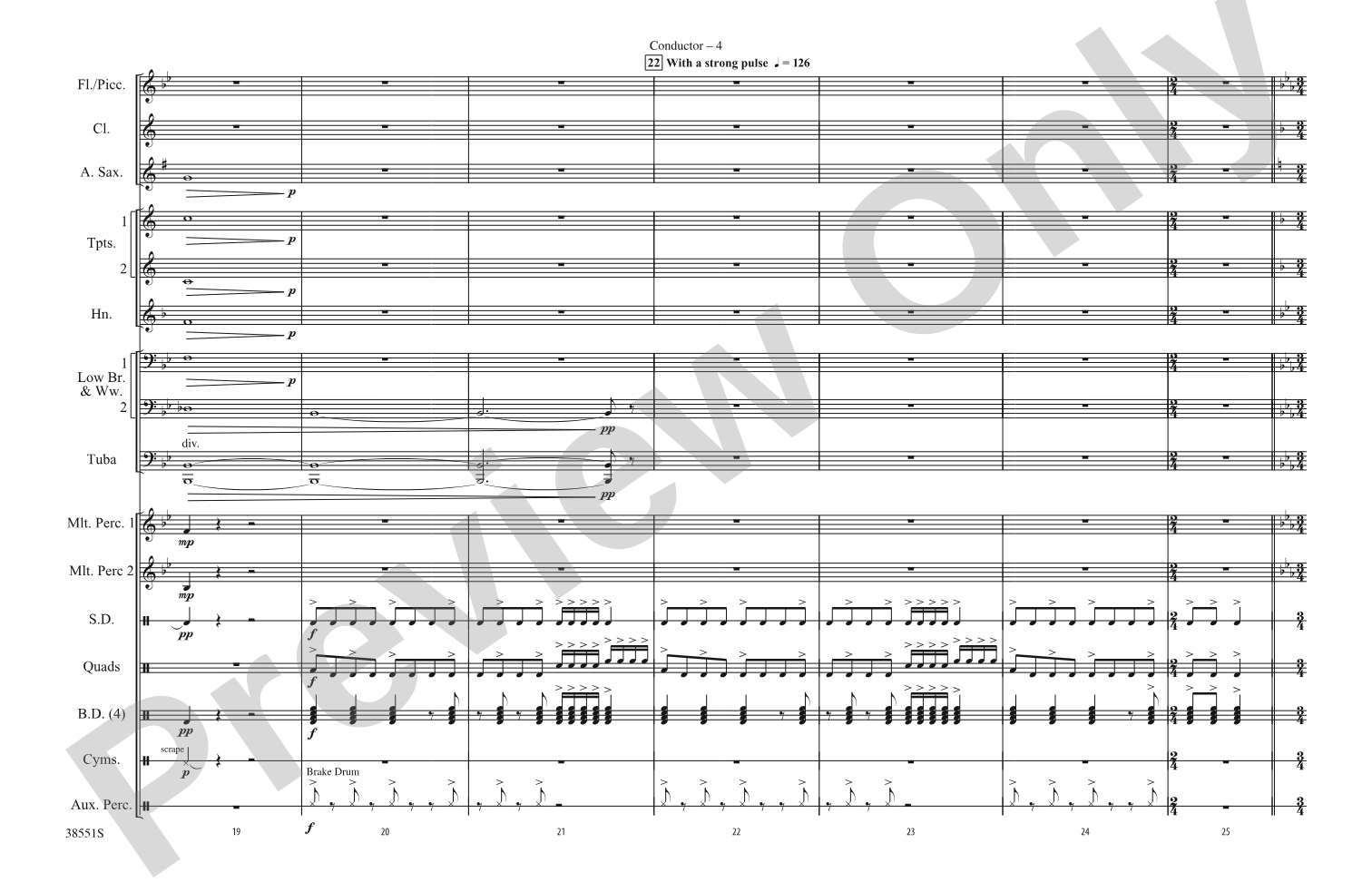 Harry Potter: The Music, Part 2: Marching Band Conductor Score & Parts