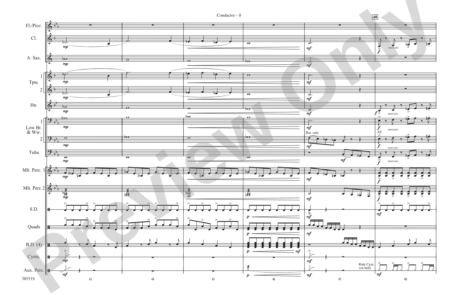 Harry Potter: The Music, Part 2: Marching Band Conductor Score & Parts
