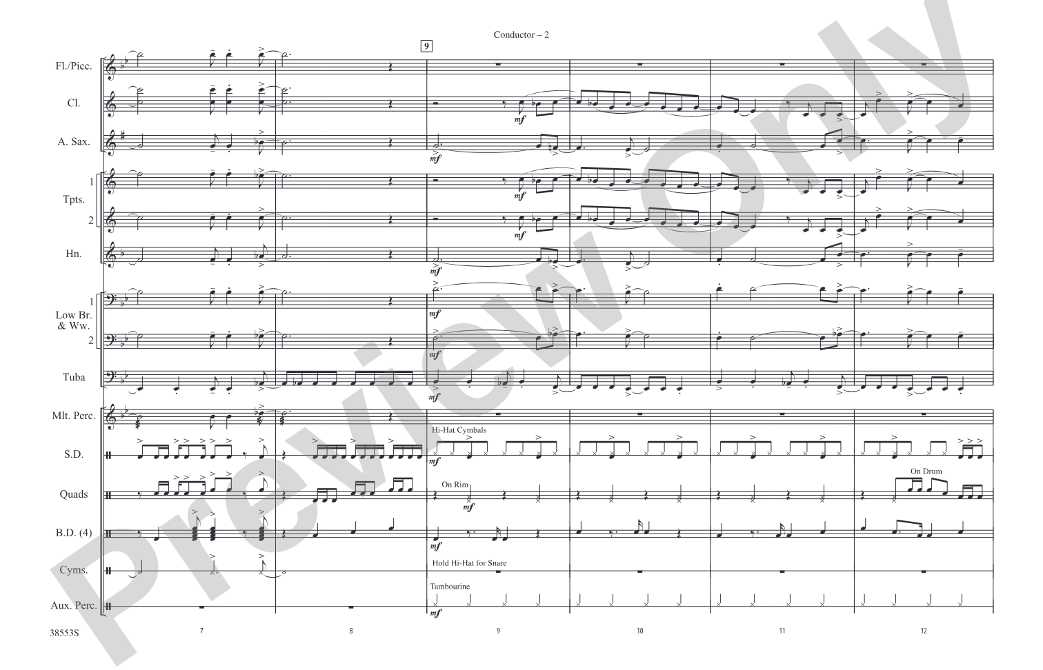 We Are Family: Marching Band Conductor Score & Parts