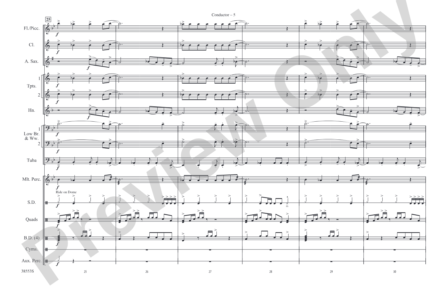 We Are Family: Marching Band Conductor Score & Parts