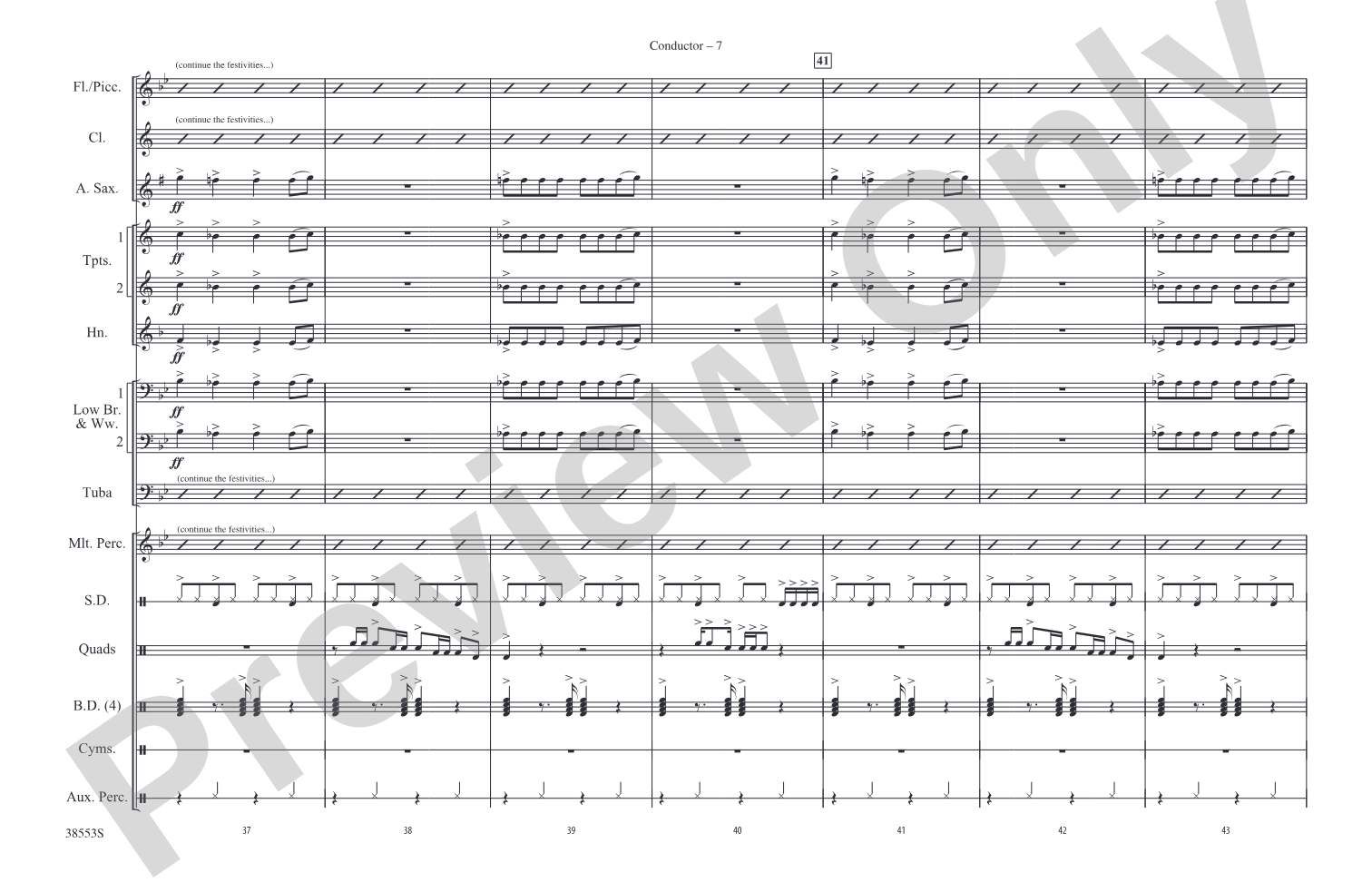 We Are Family: Marching Band Conductor Score & Parts