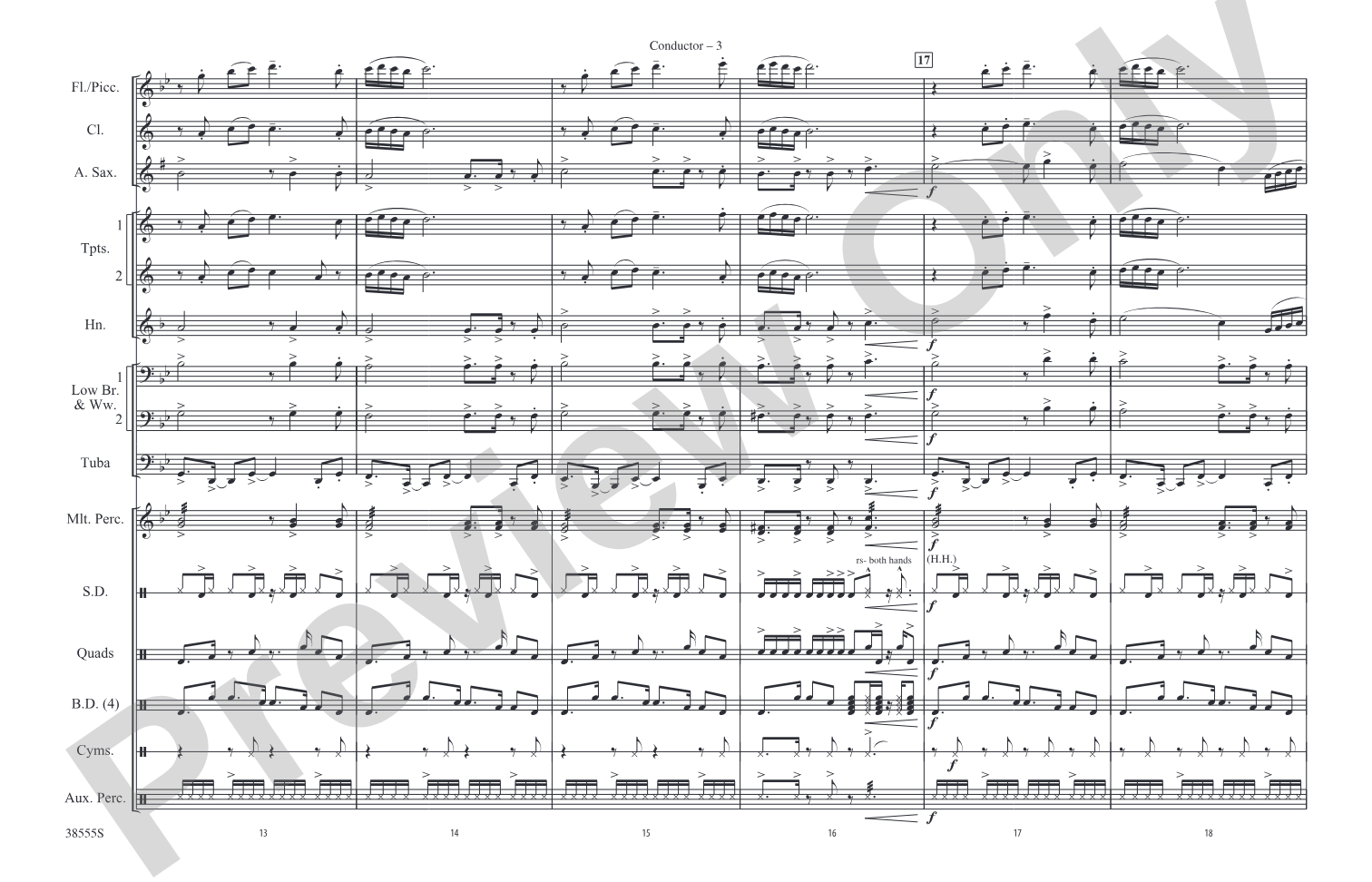 Galeón: Marching Band Conductor Score & Parts