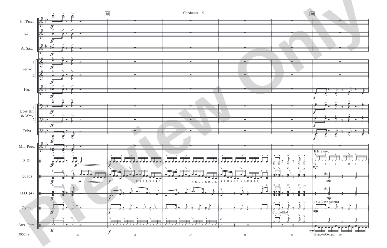 Galeón: Marching Band Conductor Score & Parts