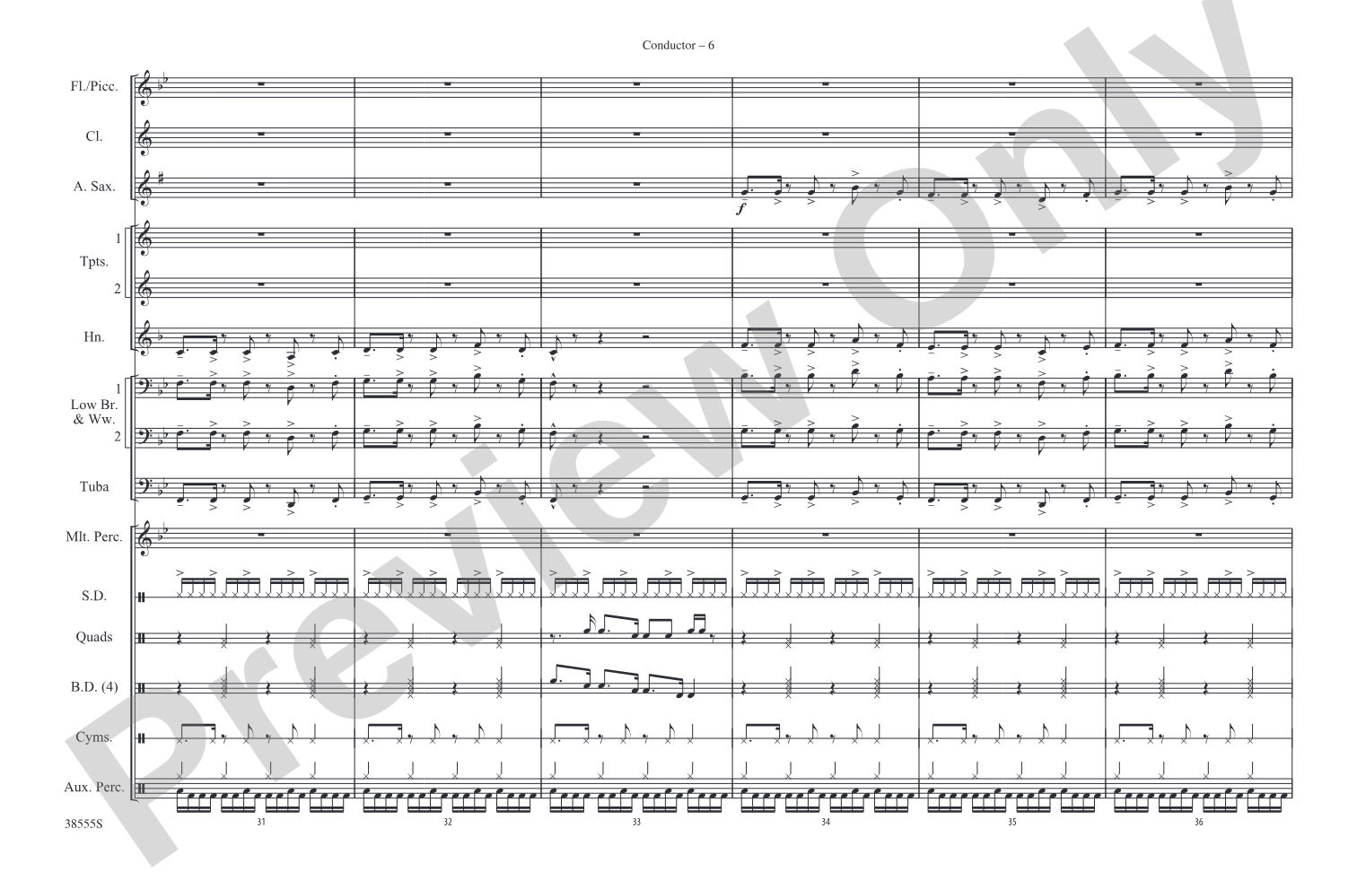 Galeón: Marching Band Conductor Score & Parts