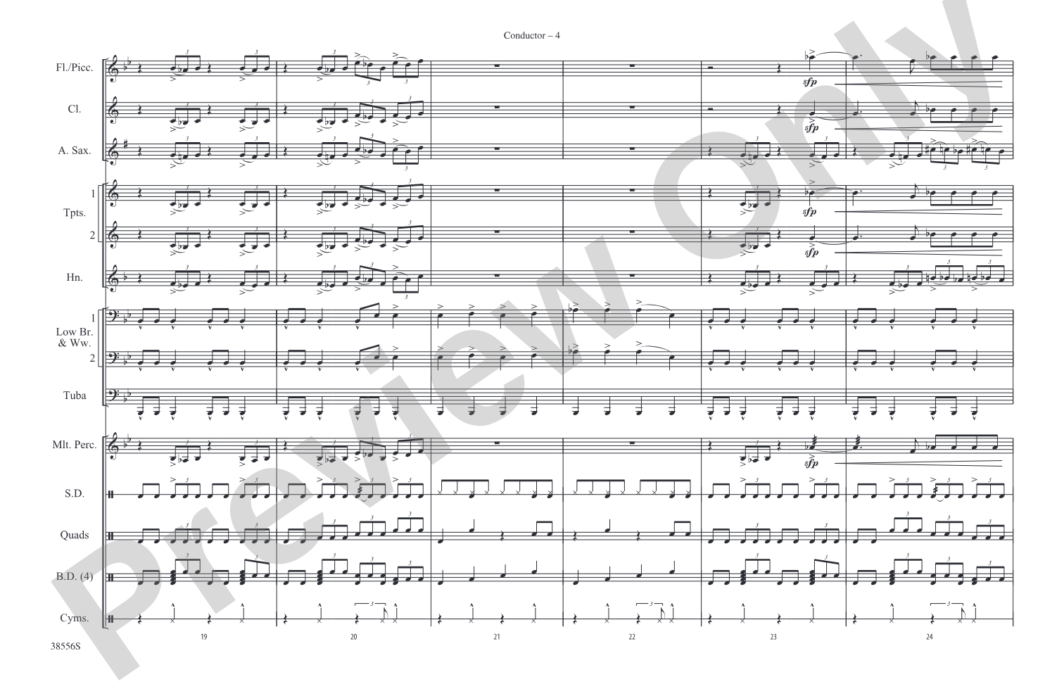 Burn It to the Ground: Marching Band Conductor Score & Parts