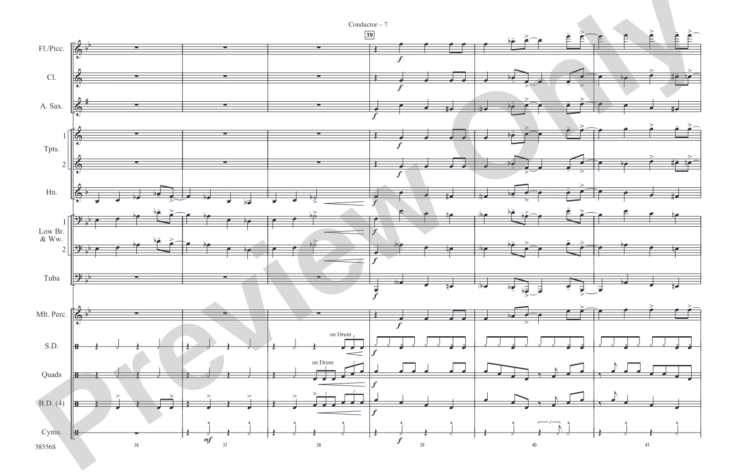 Burn It to the Ground: Marching Band Conductor Score & Parts