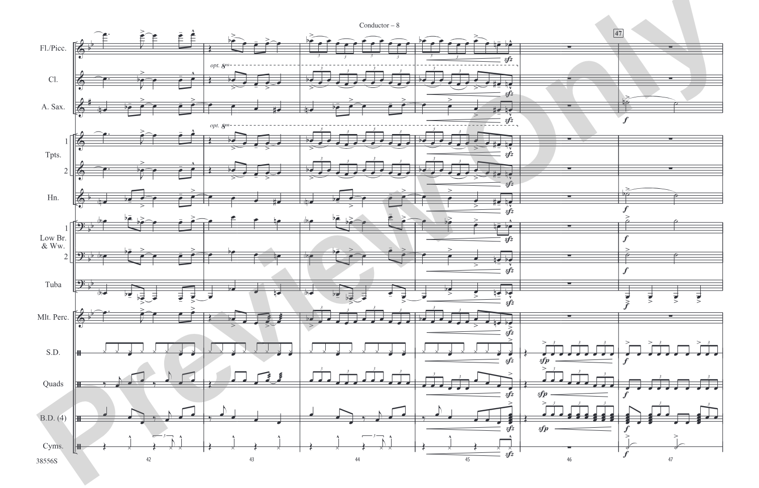 Burn It to the Ground: Marching Band Conductor Score & Parts