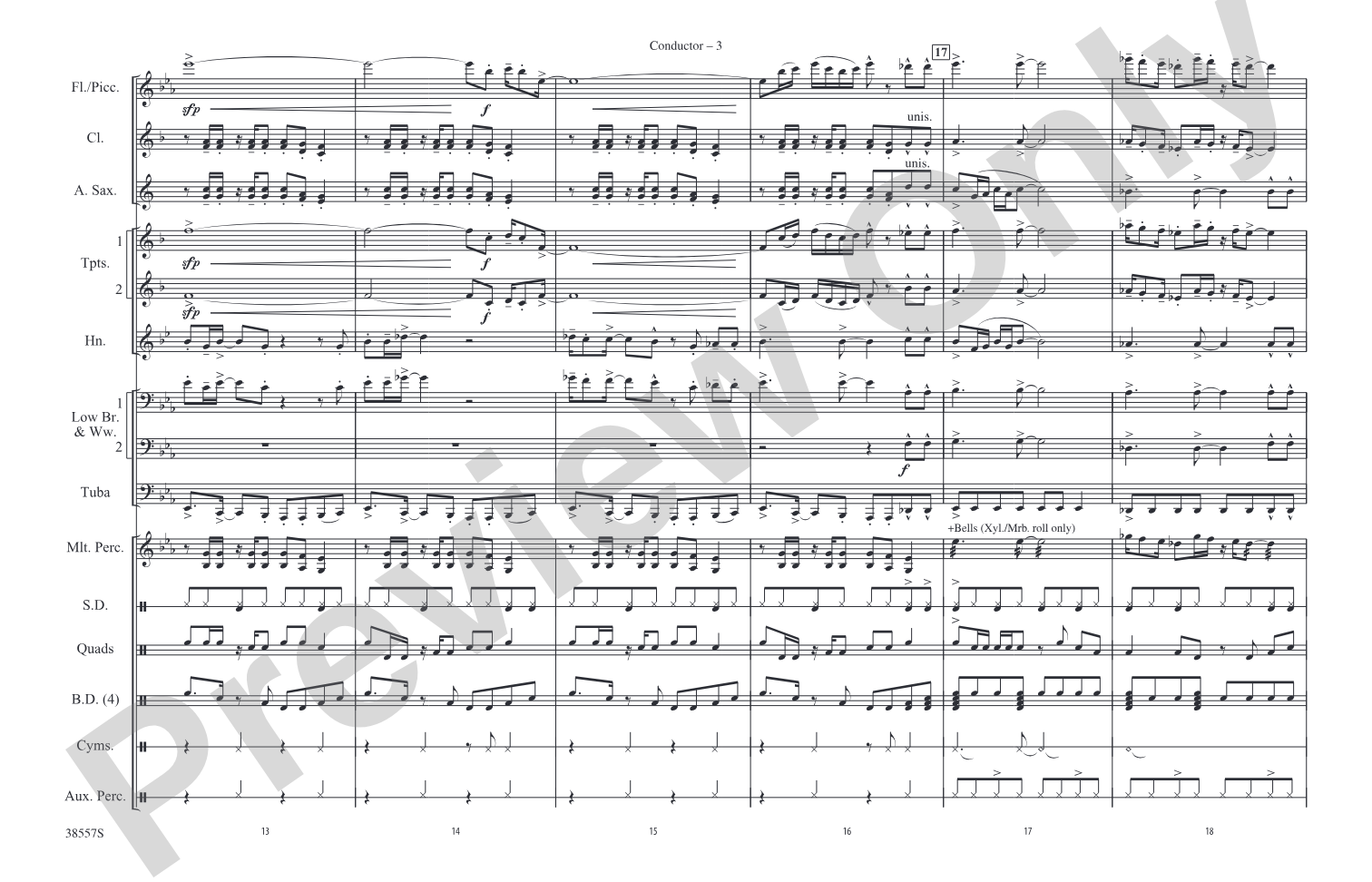 Soul Man: Marching Band Conductor Score & Parts
