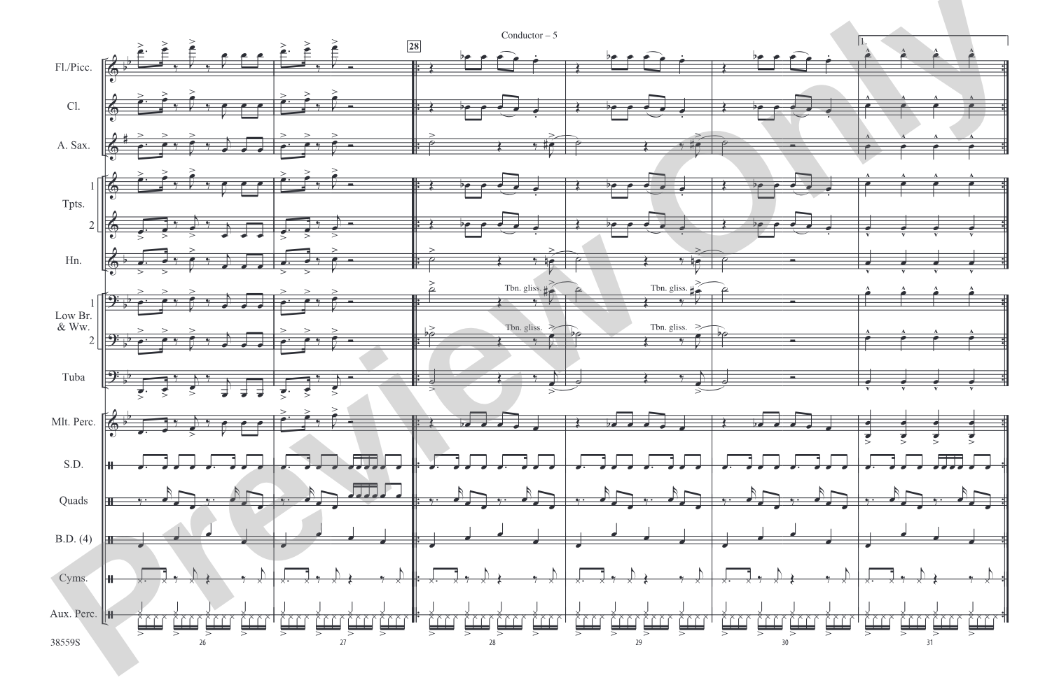 Wepa: Marching Band Conductor Score & Parts