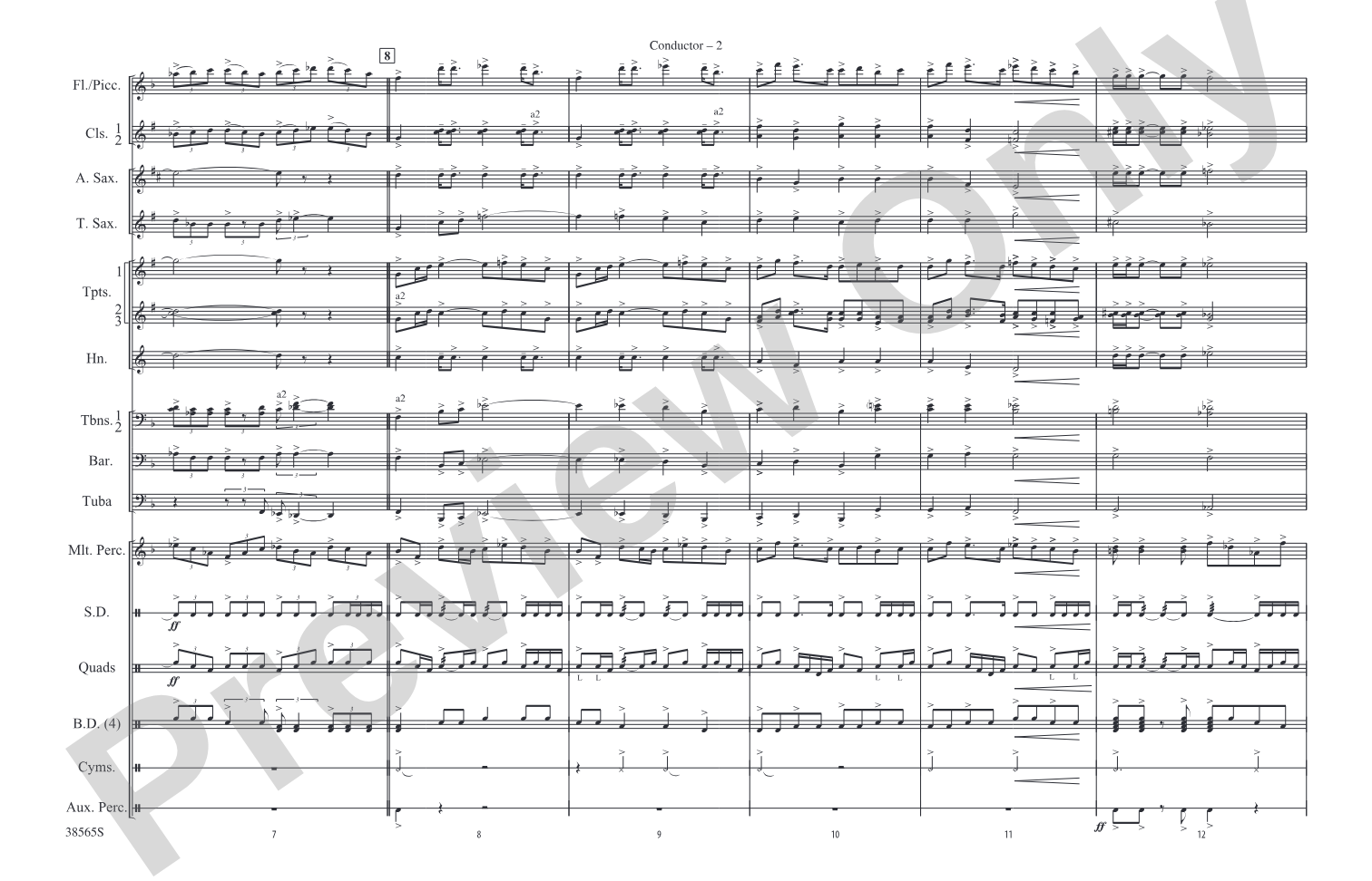 Summit!: Marching Band Conductor Score & Parts