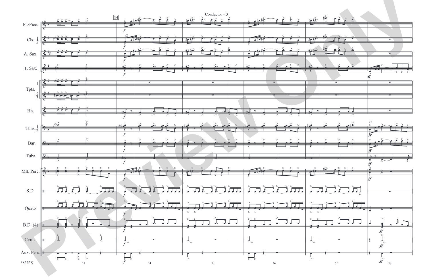 Summit!: Marching Band Conductor Score & Parts