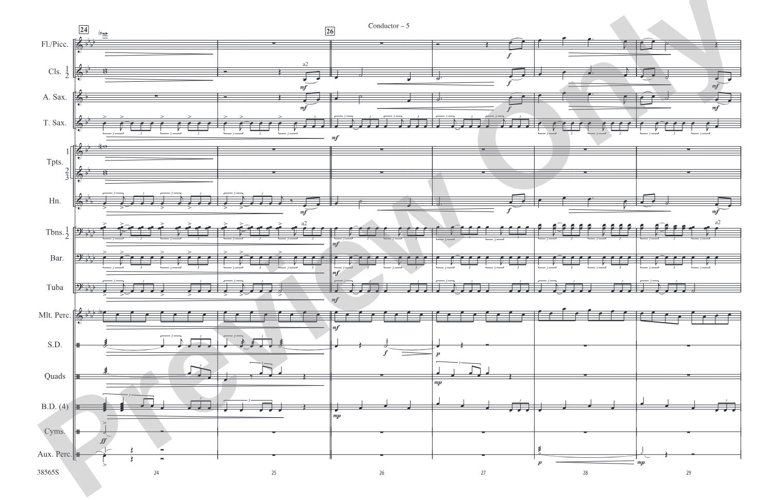 Summit!: Marching Band Conductor Score & Parts