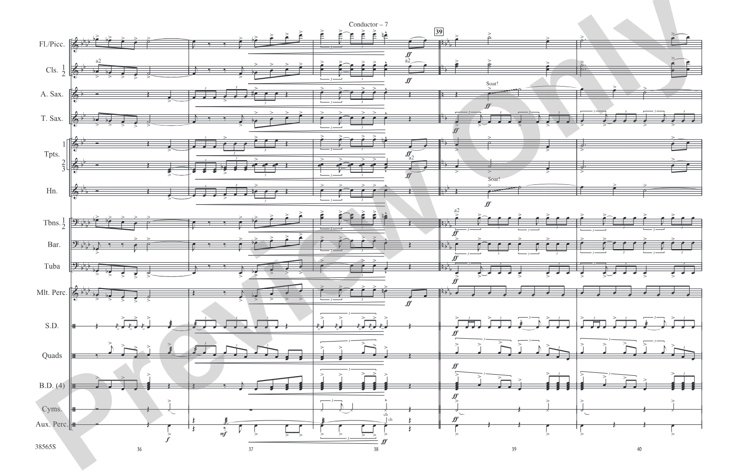 Summit!: Marching Band Conductor Score & Parts