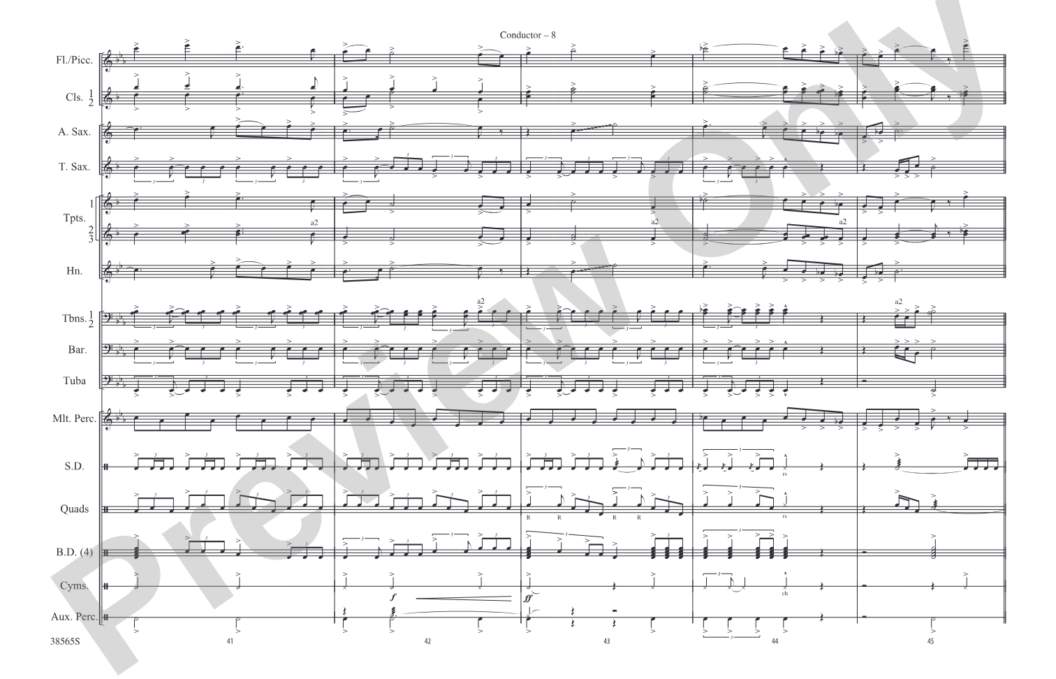 Summit!: Marching Band Conductor Score & Parts