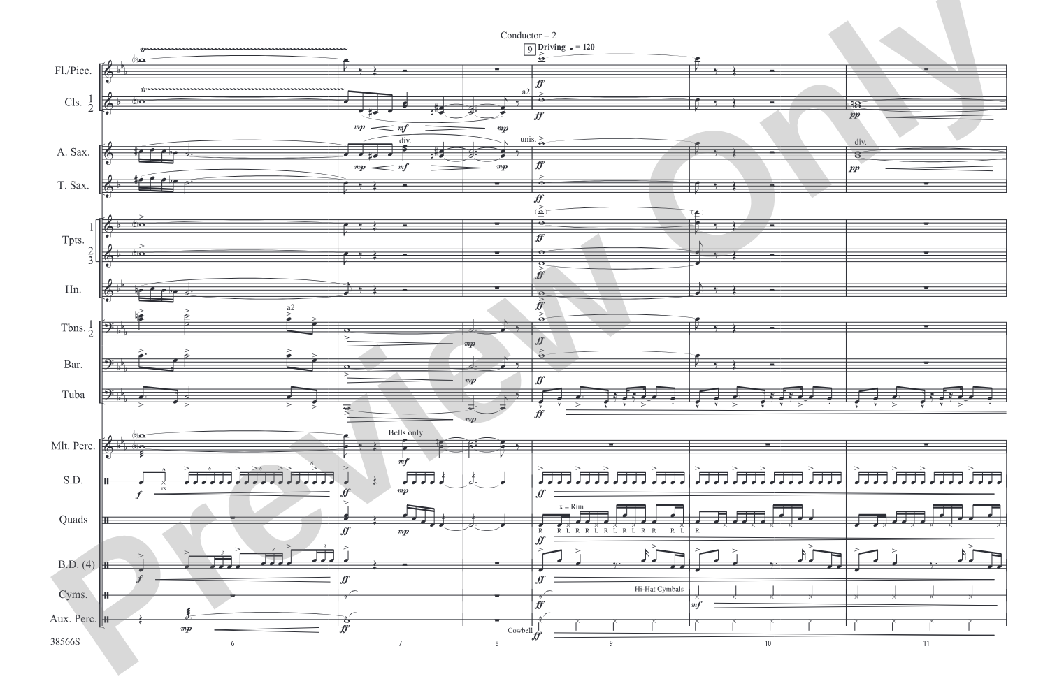 Caravan: Marching Band Conductor Score & Parts
