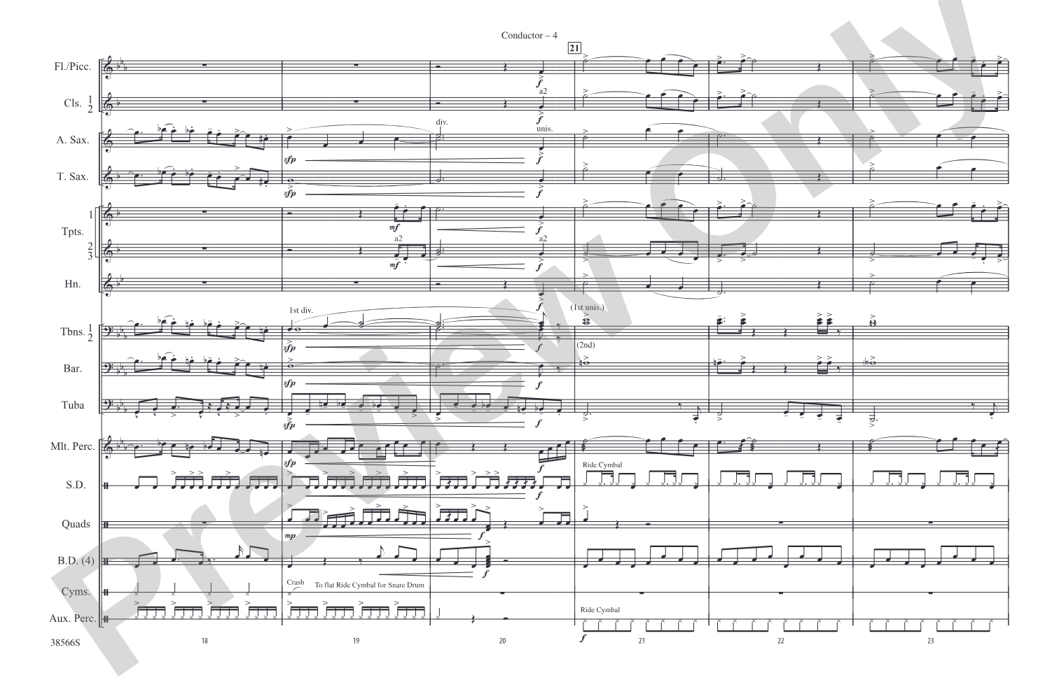 Caravan: Marching Band Conductor Score & Parts