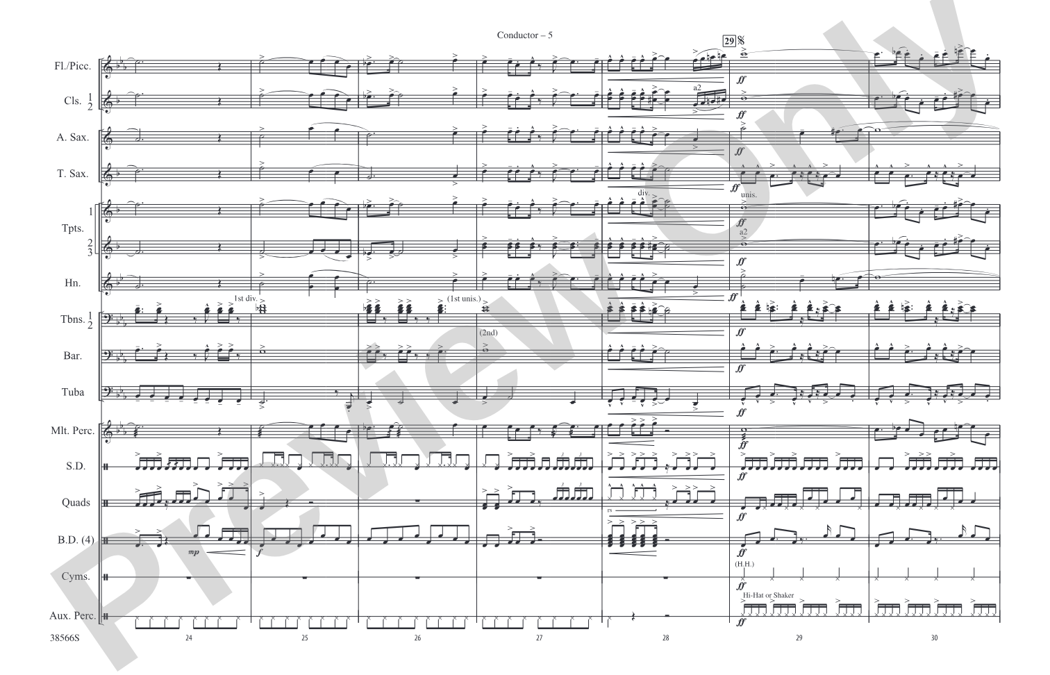 Caravan: Marching Band Conductor Score & Parts