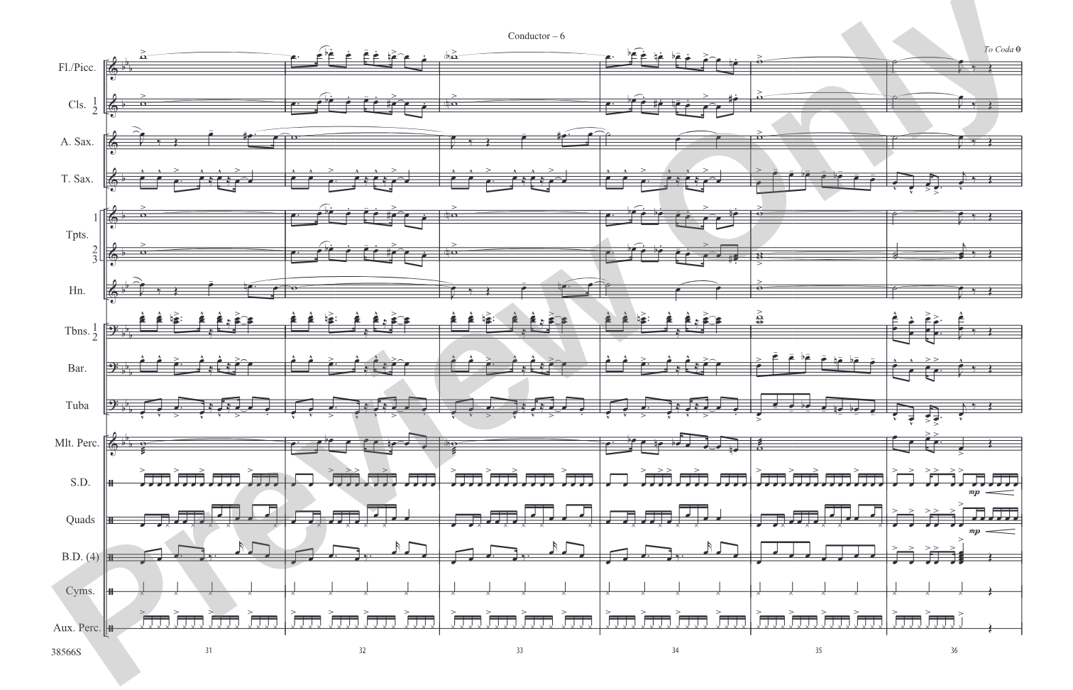 Caravan: Marching Band Conductor Score & Parts