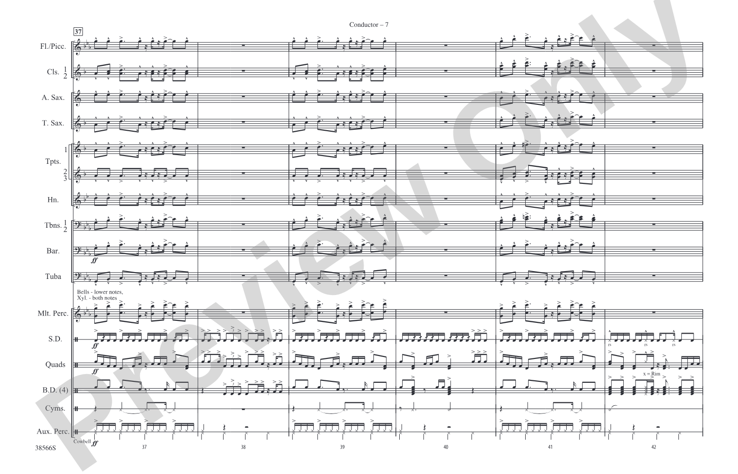 Caravan: Marching Band Conductor Score & Parts