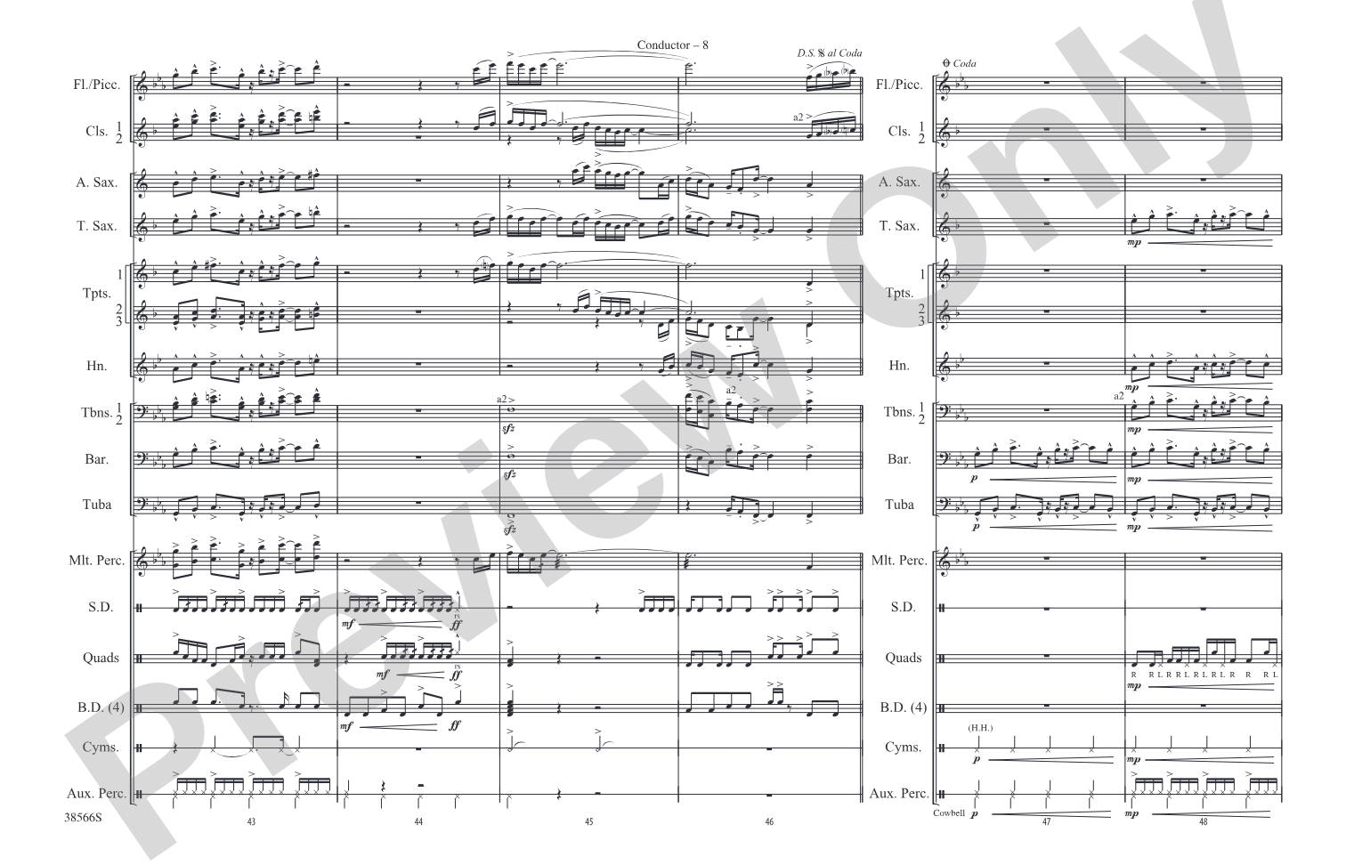 Caravan: Marching Band Conductor Score & Parts