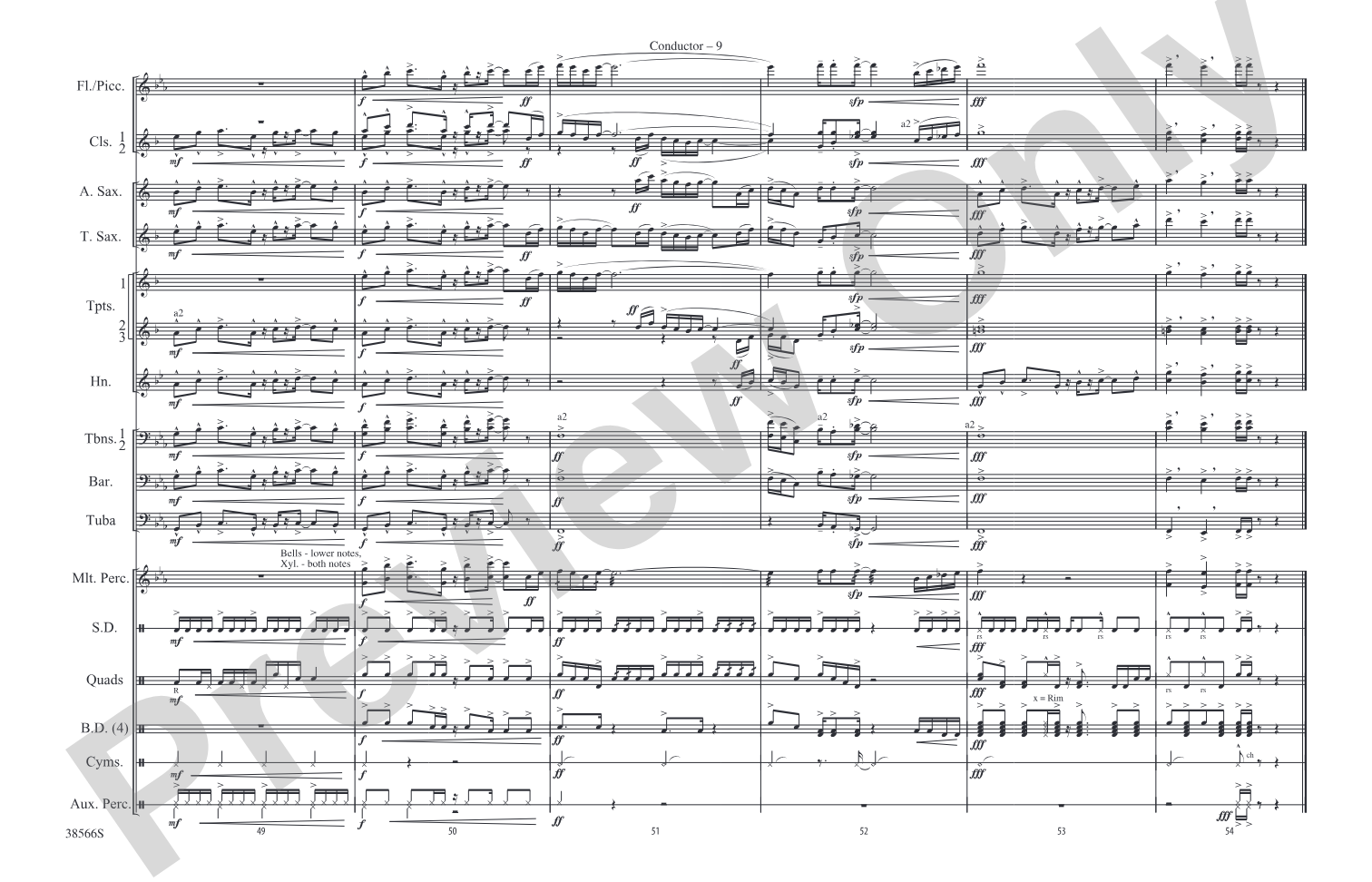 Caravan: Marching Band Conductor Score & Parts