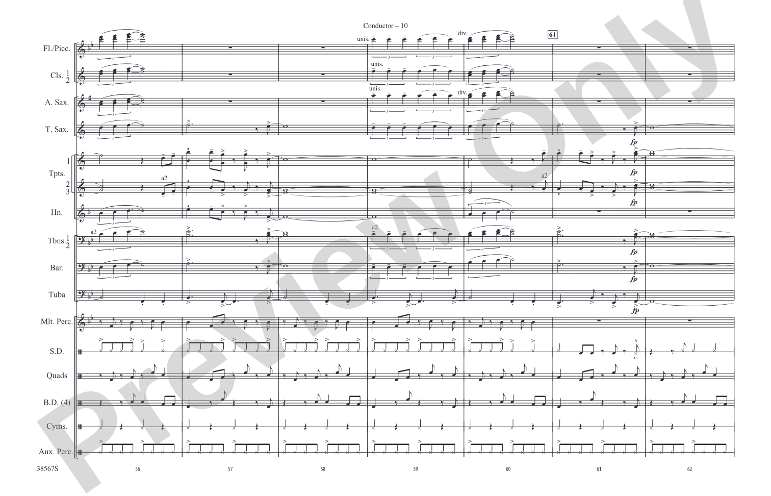 Land of Make Believe: Marching Band Conductor Score & Parts