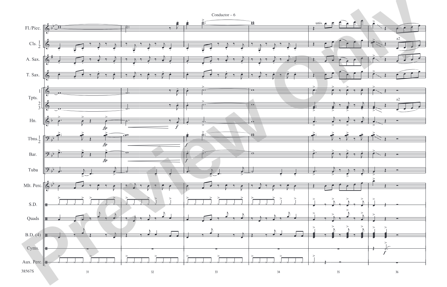 Land of Make Believe: Marching Band Conductor Score & Parts