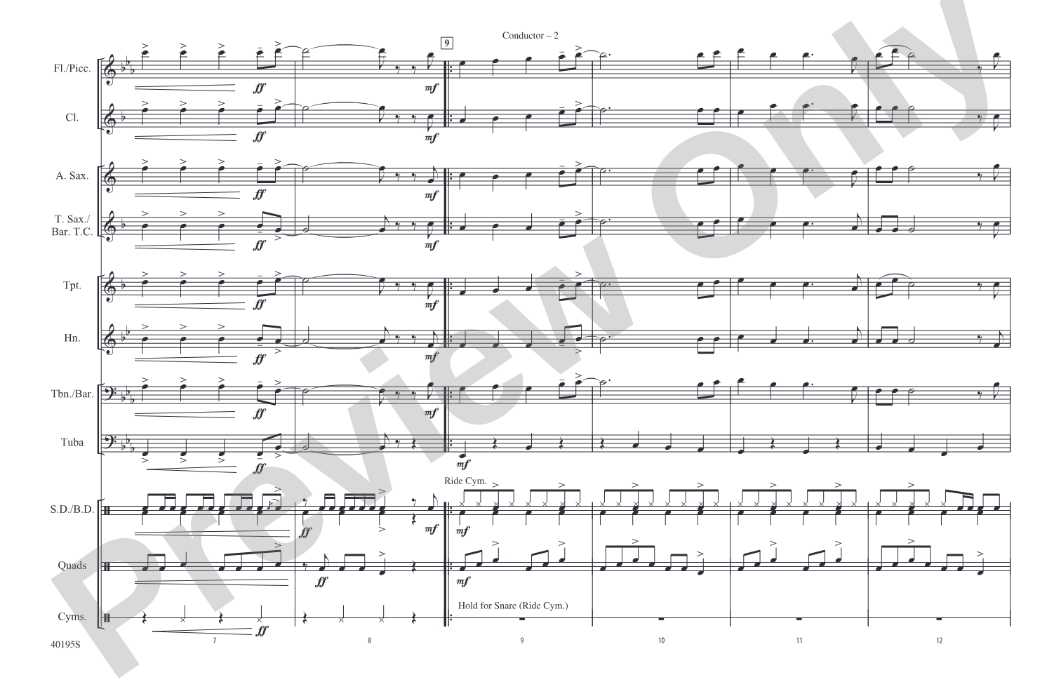 She Loves You: Marching Band Conductor Score & Parts