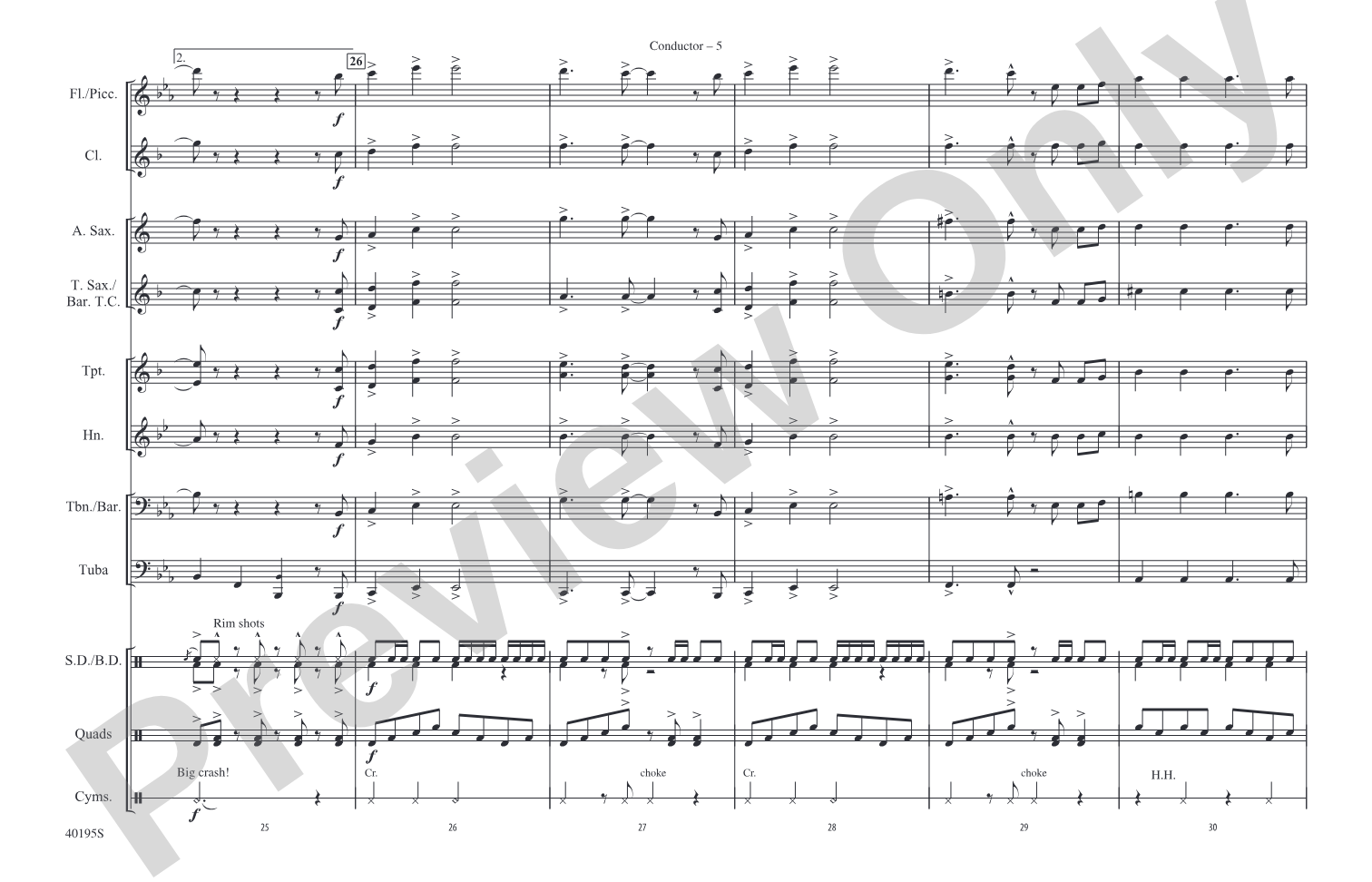 She Loves You: Marching Band Conductor Score & Parts