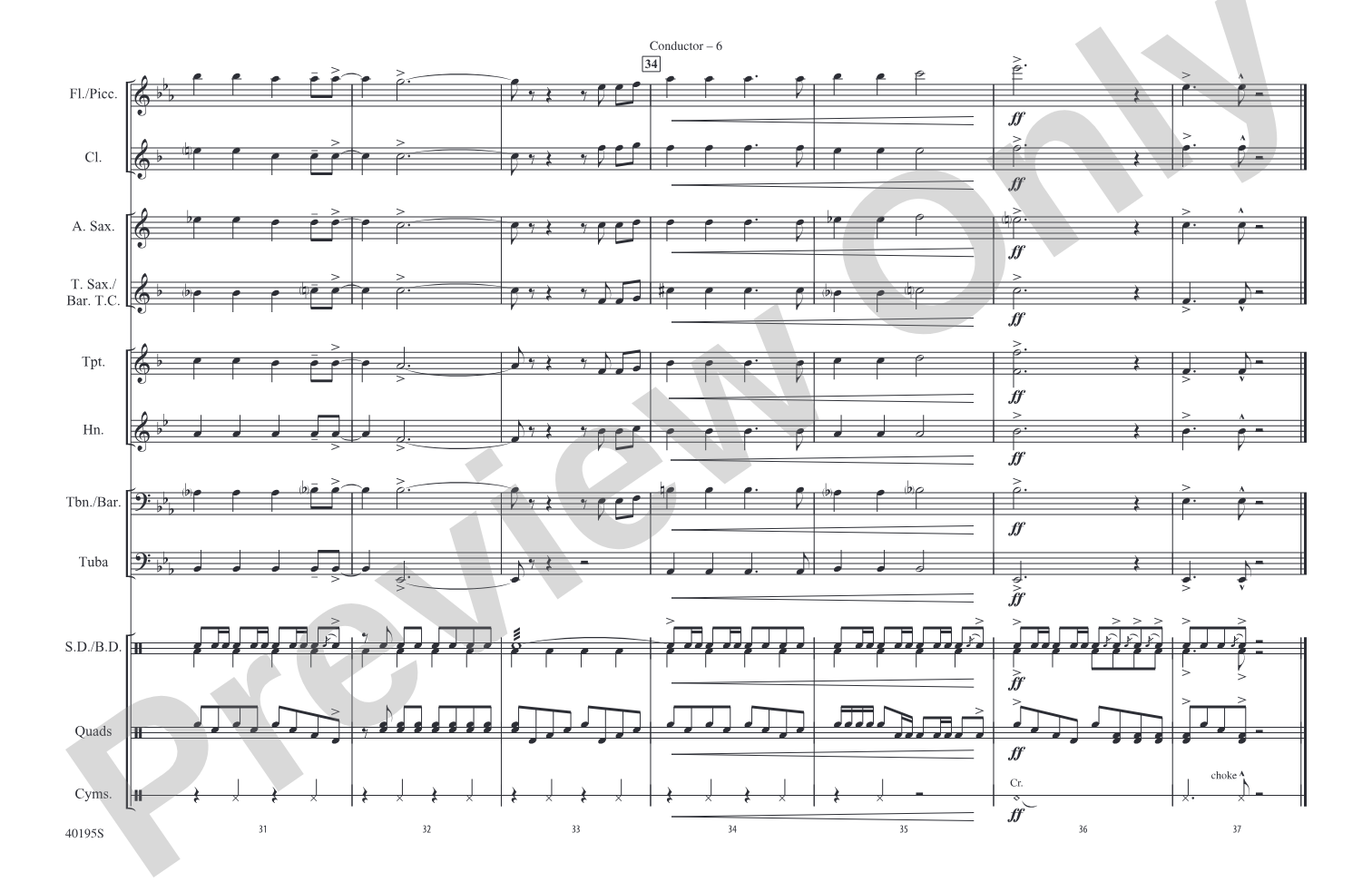 She Loves You: Marching Band Conductor Score & Parts