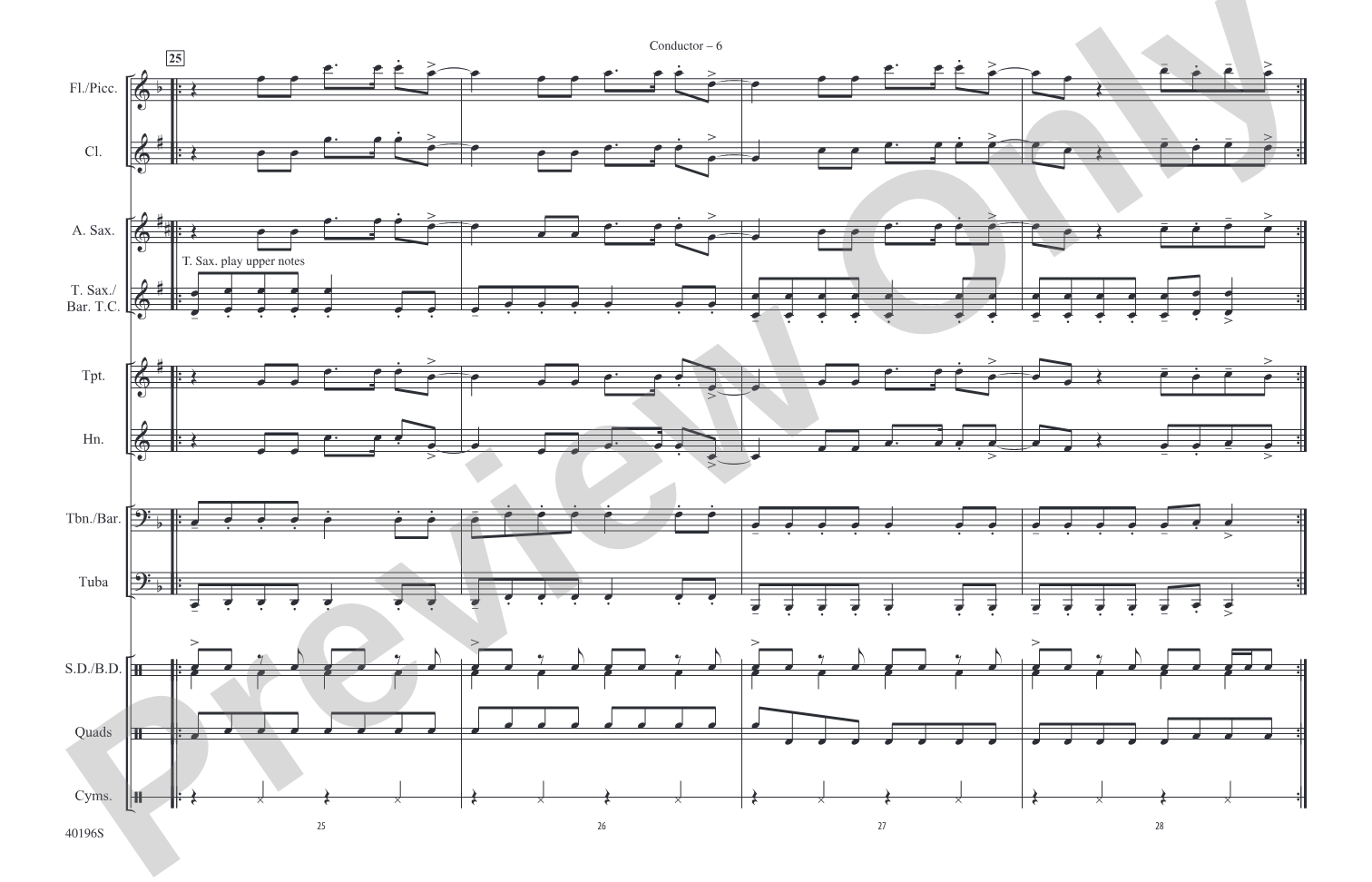 Part of Me: Marching Band Conductor Score & Parts
