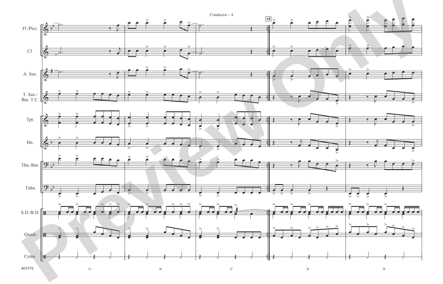We Are Young: Marching Band Conductor Score & Parts