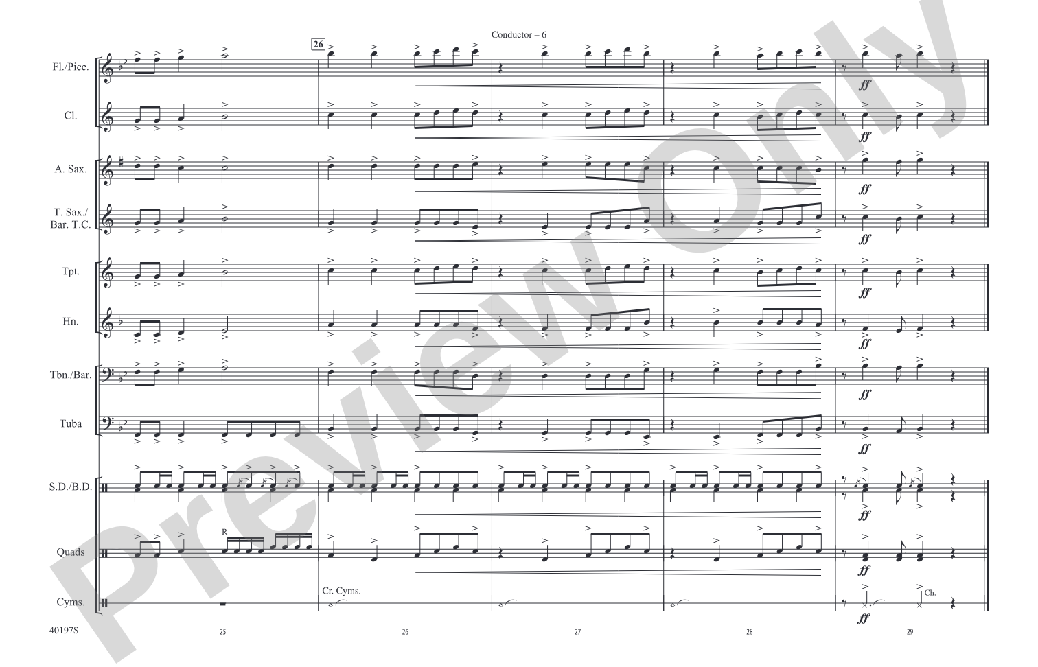 We Are Young: Marching Band Conductor Score & Parts