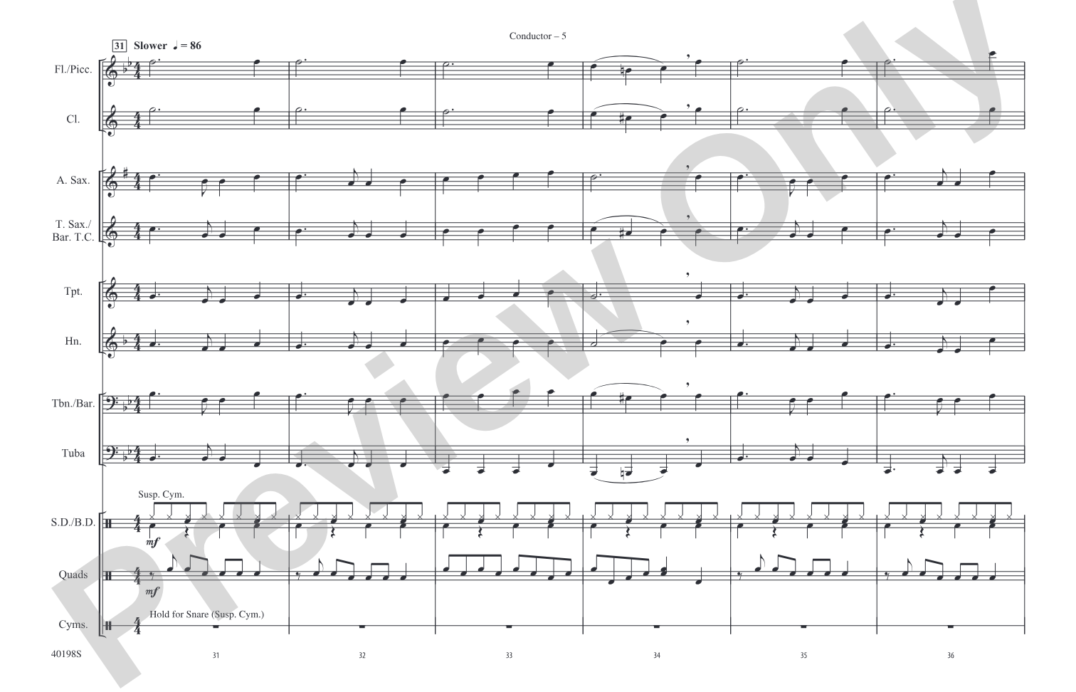 From Sea to Shining Sea: Marching Band Conductor Score & Parts