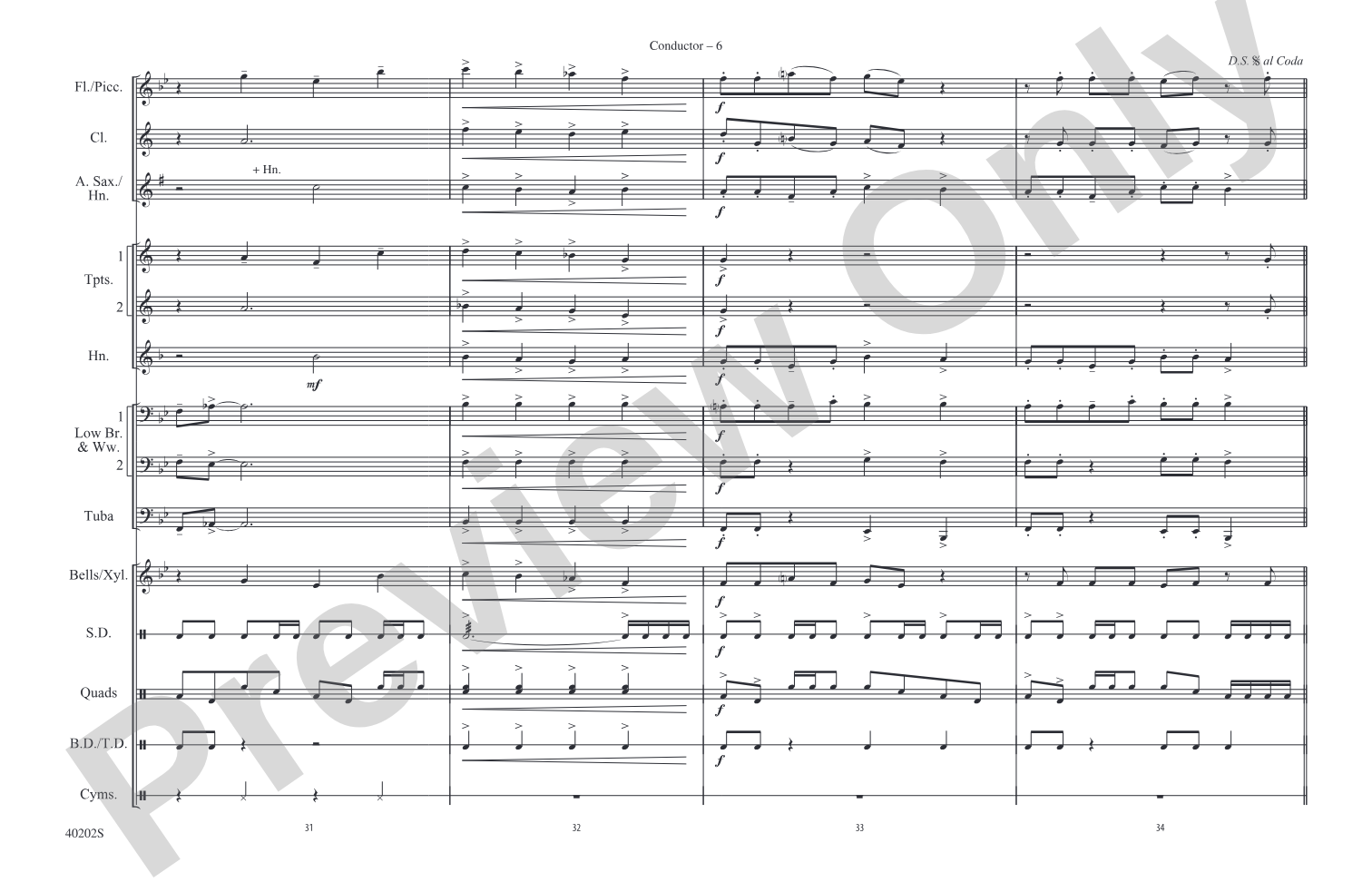 Ghostbusters: Marching Band Conductor Score & Parts