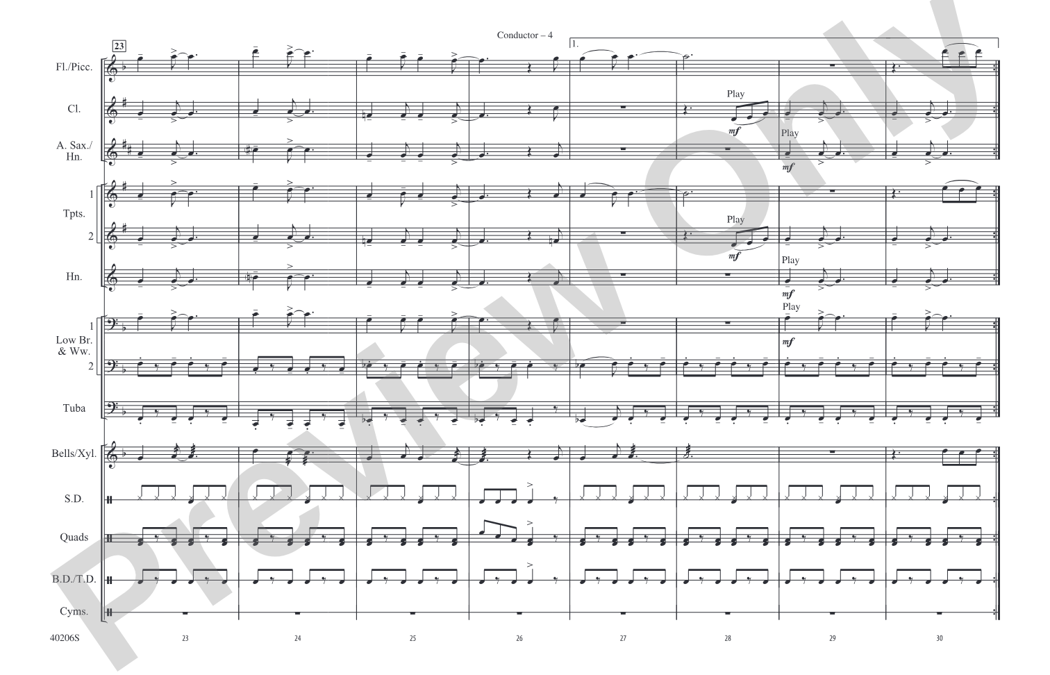 Lovin', Touchin', Squeezin': Marching Band Conductor Score & Parts