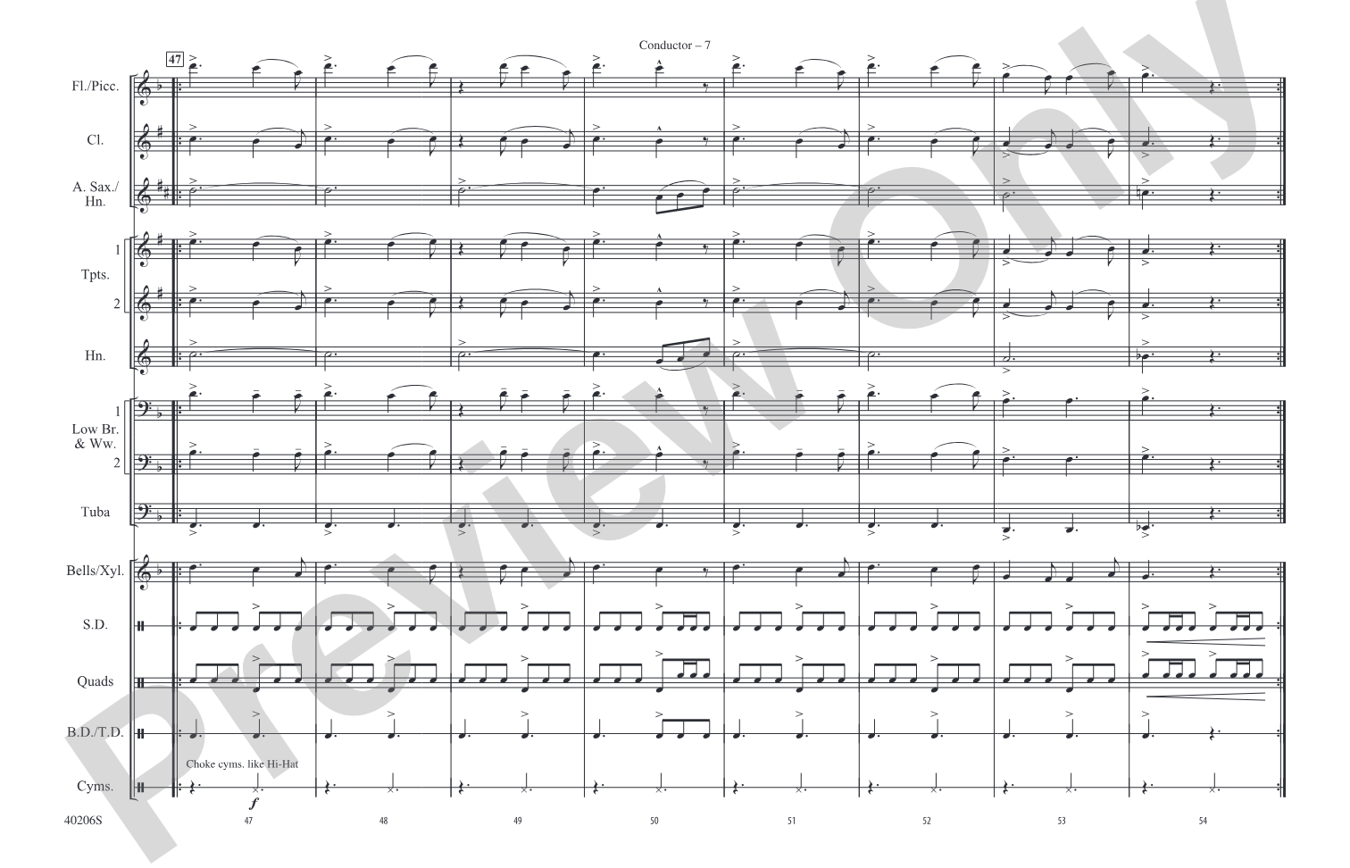 Lovin', Touchin', Squeezin': Marching Band Conductor Score & Parts