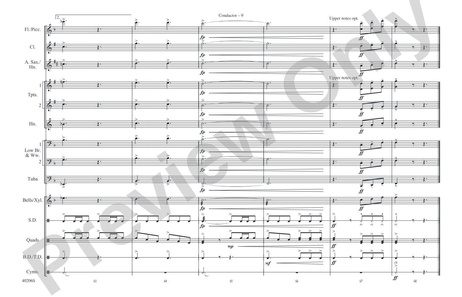 Lovin', Touchin', Squeezin': Marching Band Conductor Score & Parts
