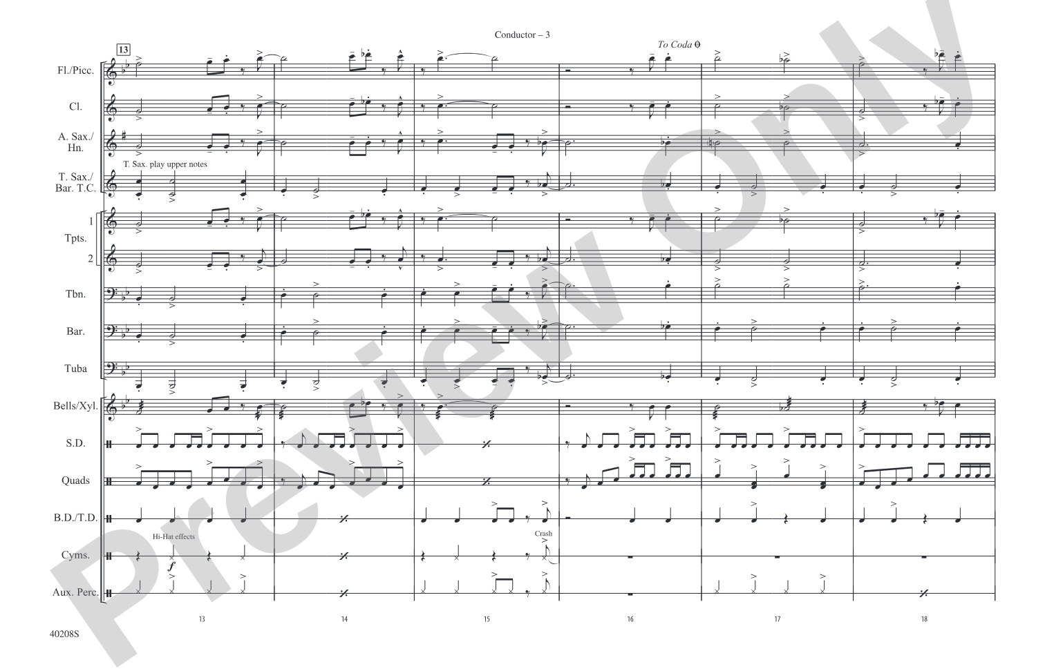 I Saw Her Standing There: Marching Band Conductor Score & Parts